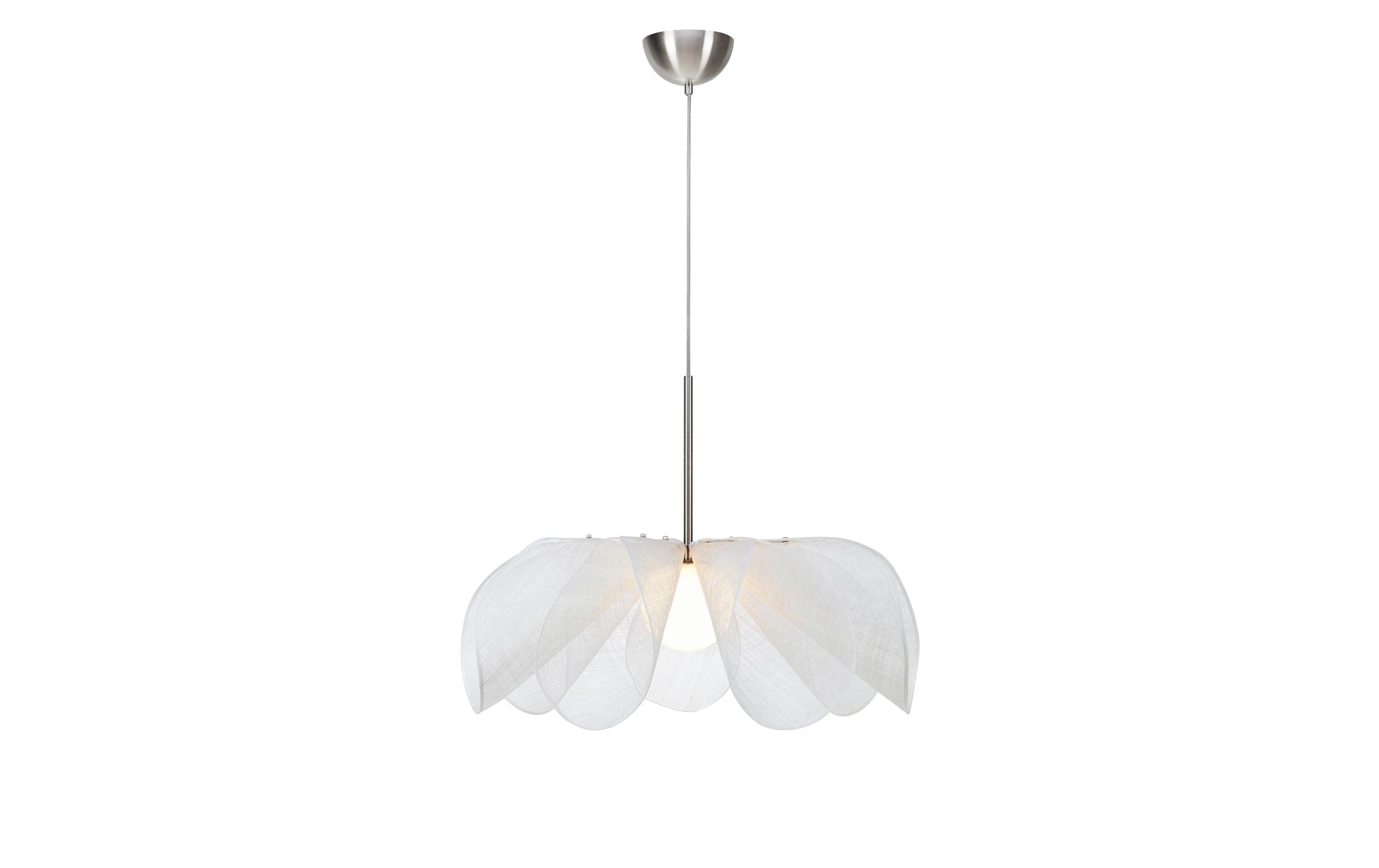 Markslöjd Pendelleuchte Styrka – 75,0 × 75,0 × 60,0 cm, 40 W, Neutralweiss, Nickel/Weiss, exkl. E27