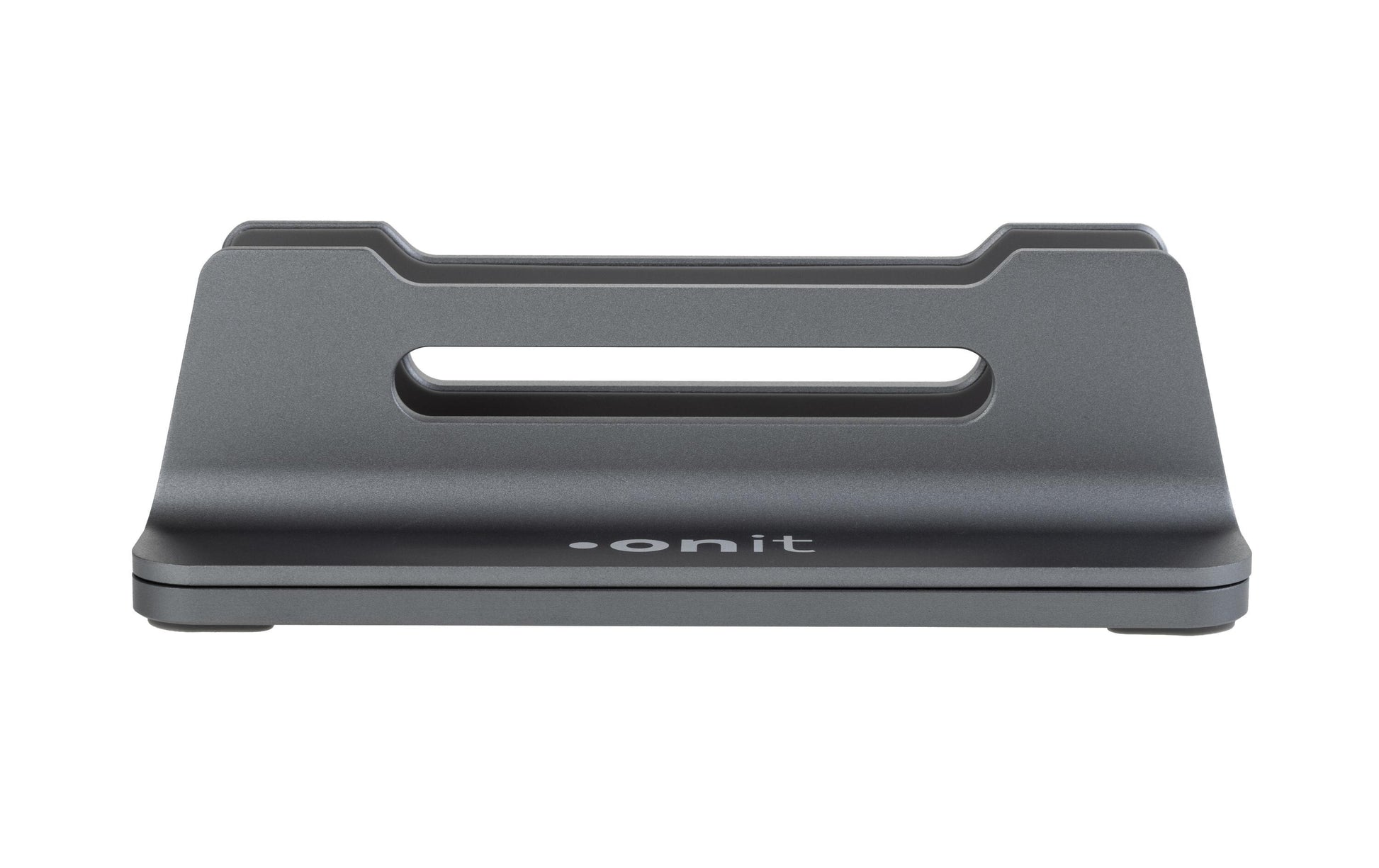 ONIT Laptop-Ständer – für Notebooks bis 17,3", breitenverstellbar, rutschfest – Anthrazit