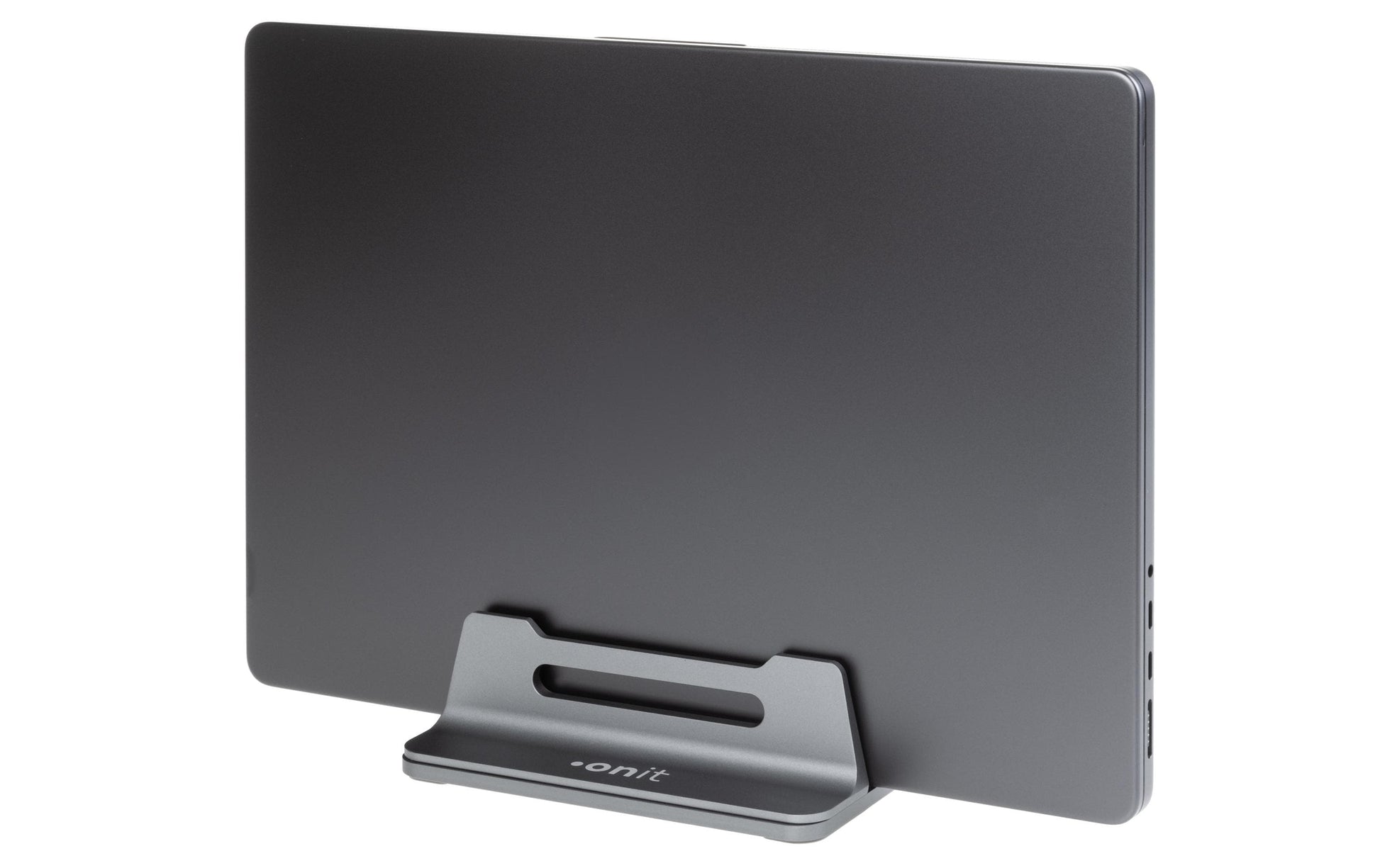 ONIT Laptop-Ständer – für Notebooks bis 17,3", breitenverstellbar, rutschfest – Anthrazit