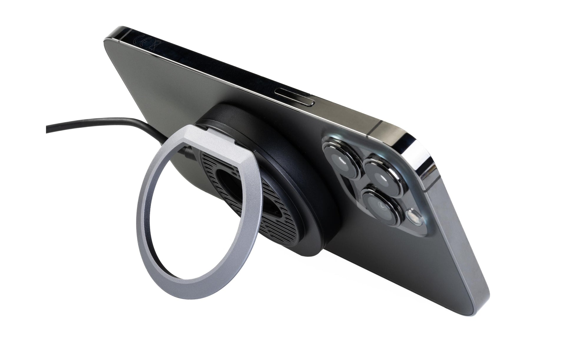 ONIT F02127 Kabelloses Ladegerät 15 W – Qi2, magnetisch – Saugnapfhalter, USB-C – für Smartphones – schwarz