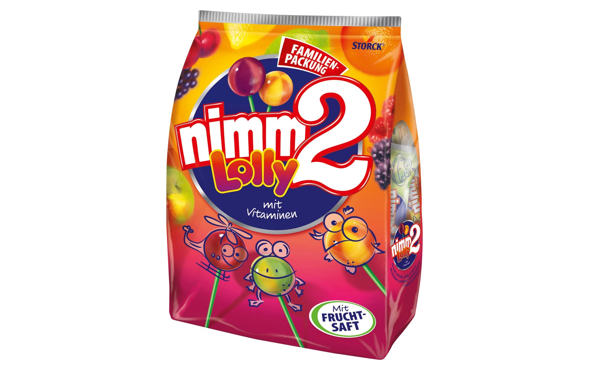 STORCK Nimm2 Lolly – Früchte – 200 g