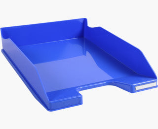 Exacompta COMBO MIDI – Briefkorb für A4, hoch, Polystyrol, blau, 347 × 65 × 255 mm