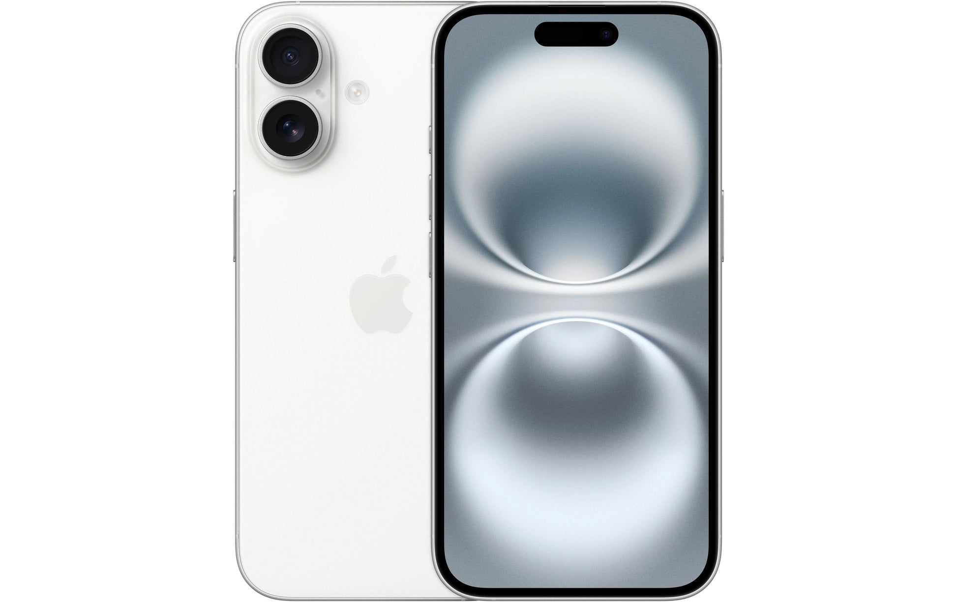 Apple iPhone 16 – weiss, 6,1", 2556 × 1179, iOS 18, 128 GB, 8 GB, Dual-SIM, 5G, MagSafe-kompatibel, IP68