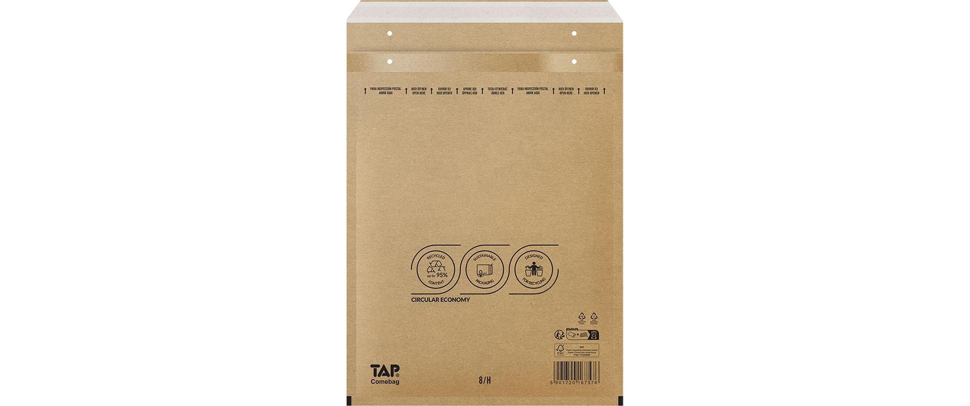 Antalis Luftpolstertasche – 270 × 360 mm, braun, selbstklebend – 100 Stück