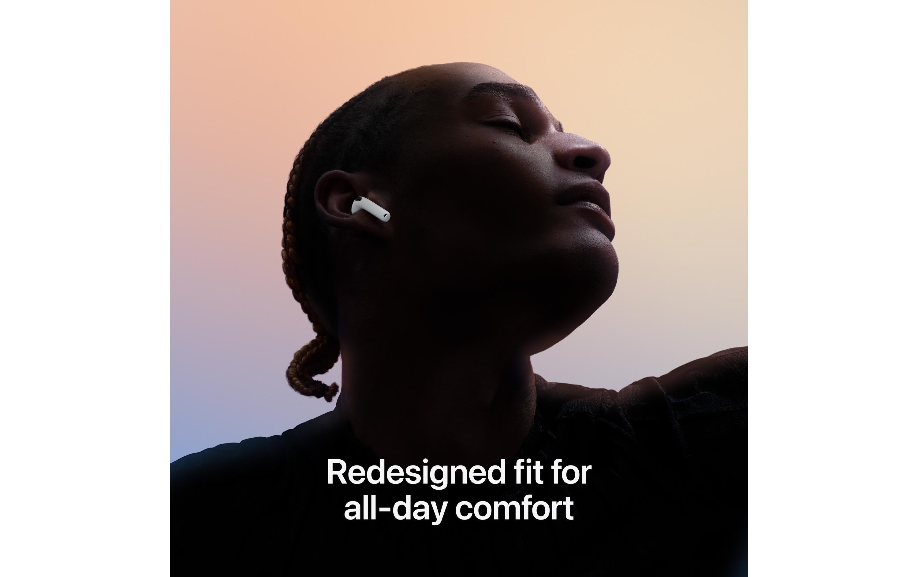 Apple AirPods 4 – True Wireless In-Ear Kopfhörer – Bluetooth 5.3, IP54, USB-C – Weiss – bis 30 h