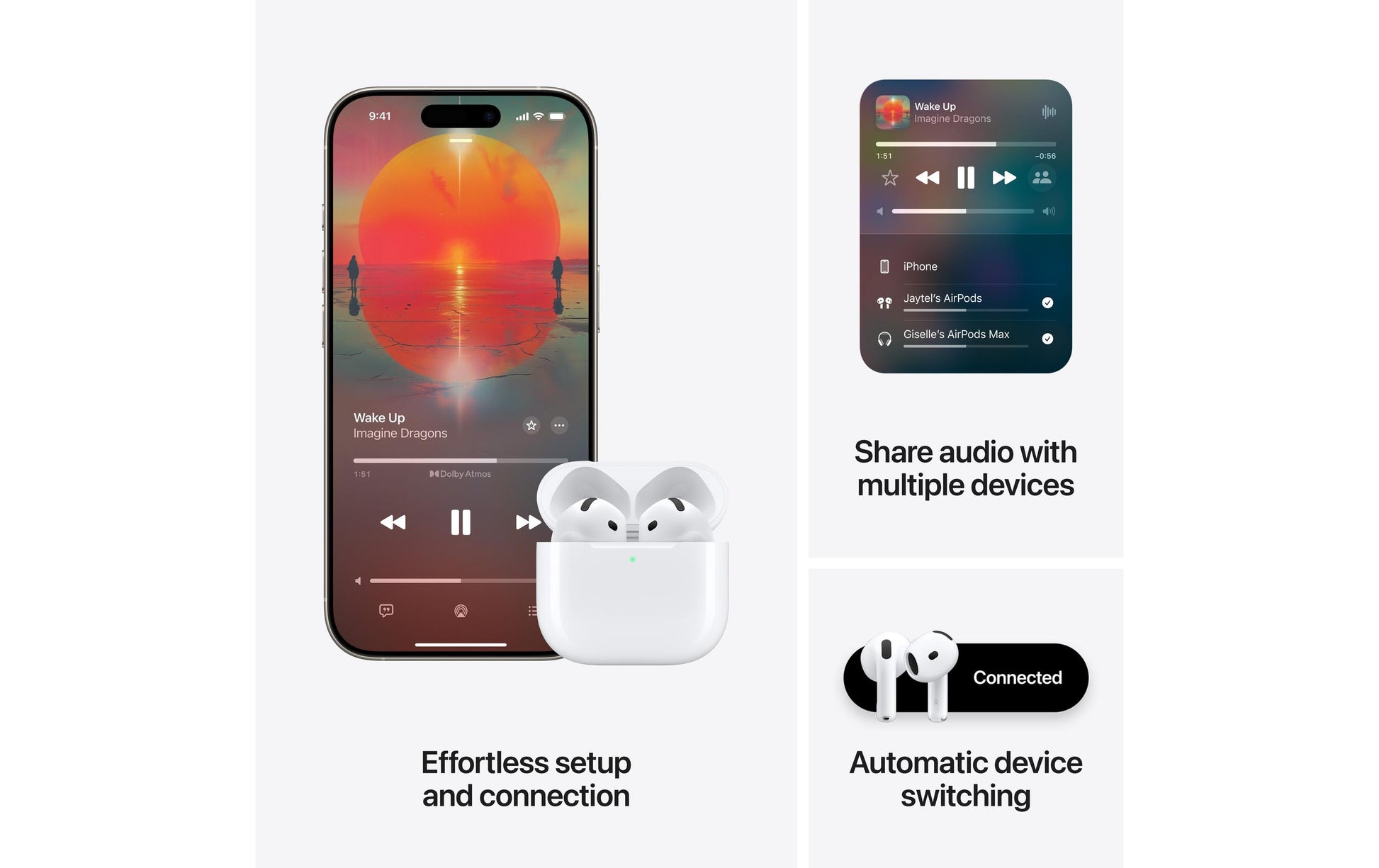 Apple AirPods 4 – True Wireless In-Ear Kopfhörer – Bluetooth 5.3, IP54, USB-C – Weiss – bis 30 h