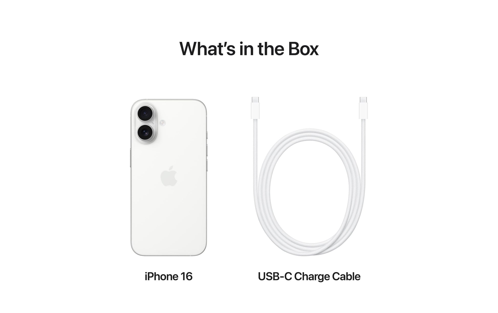 Apple iPhone 16 – weiss, 6,1", 2556 × 1179, iOS 18, 128 GB, 8 GB, Dual-SIM, 5G, MagSafe-kompatibel, IP68