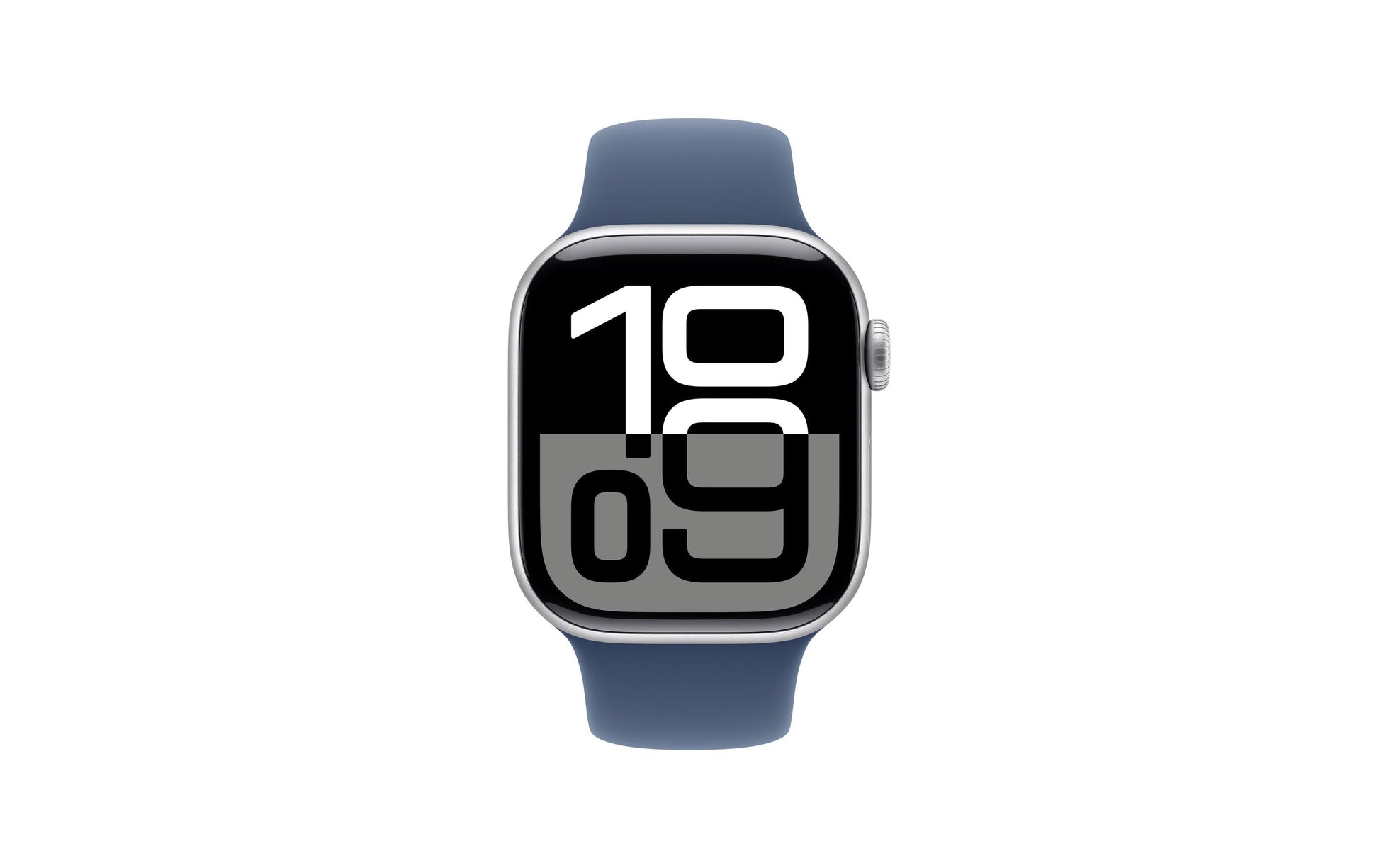 Apple Watch S10 – Smartwatch – 42 mm, LTE, OLED, 50 m, Silber (Aluminium), Denim Sport Band S/M