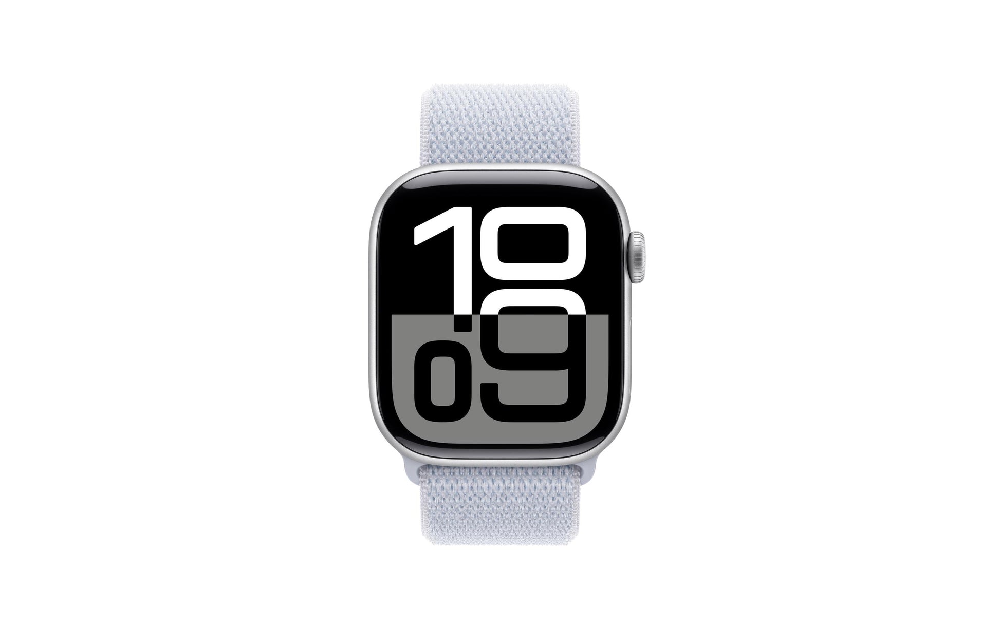 Apple Watch S10 – Smartwatch – 42 mm, GPS, AMOLED, 50 m, Silber (Aluminium), Blue Cloud Sport Loop