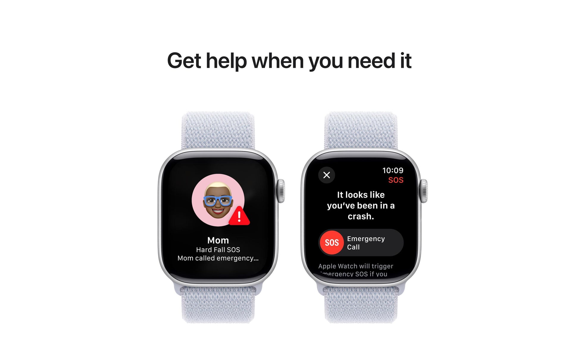 Apple Watch S10 – Smartwatch – 42 mm, GPS, AMOLED, 50 m, Silber (Aluminium), Blue Cloud Sport Loop