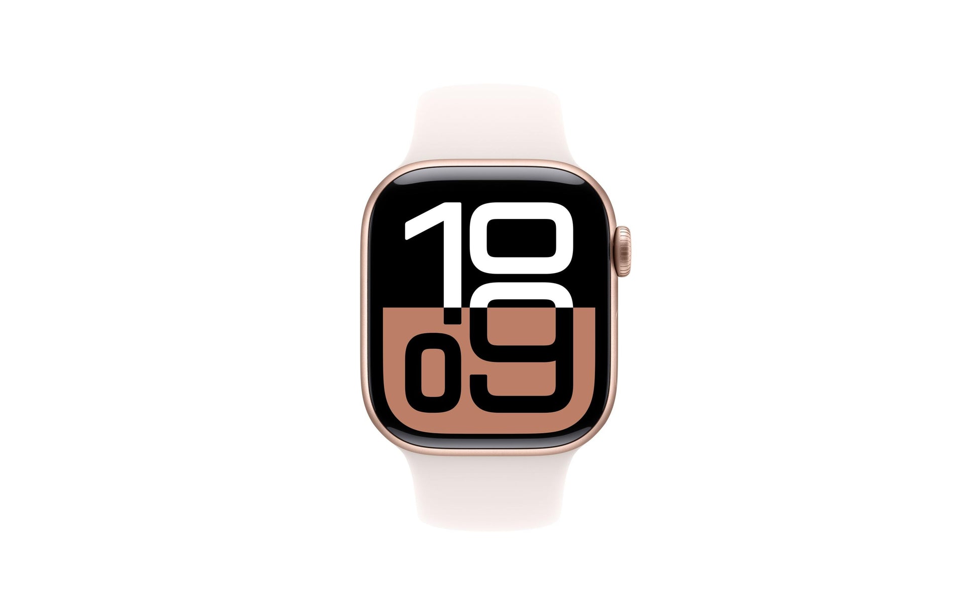 Apple Watch S10 – Smartwatch – 42 mm, GPS, OLED, 50 m, Roségold, Light Blush, Bandgrösse M/L, Sportarmband