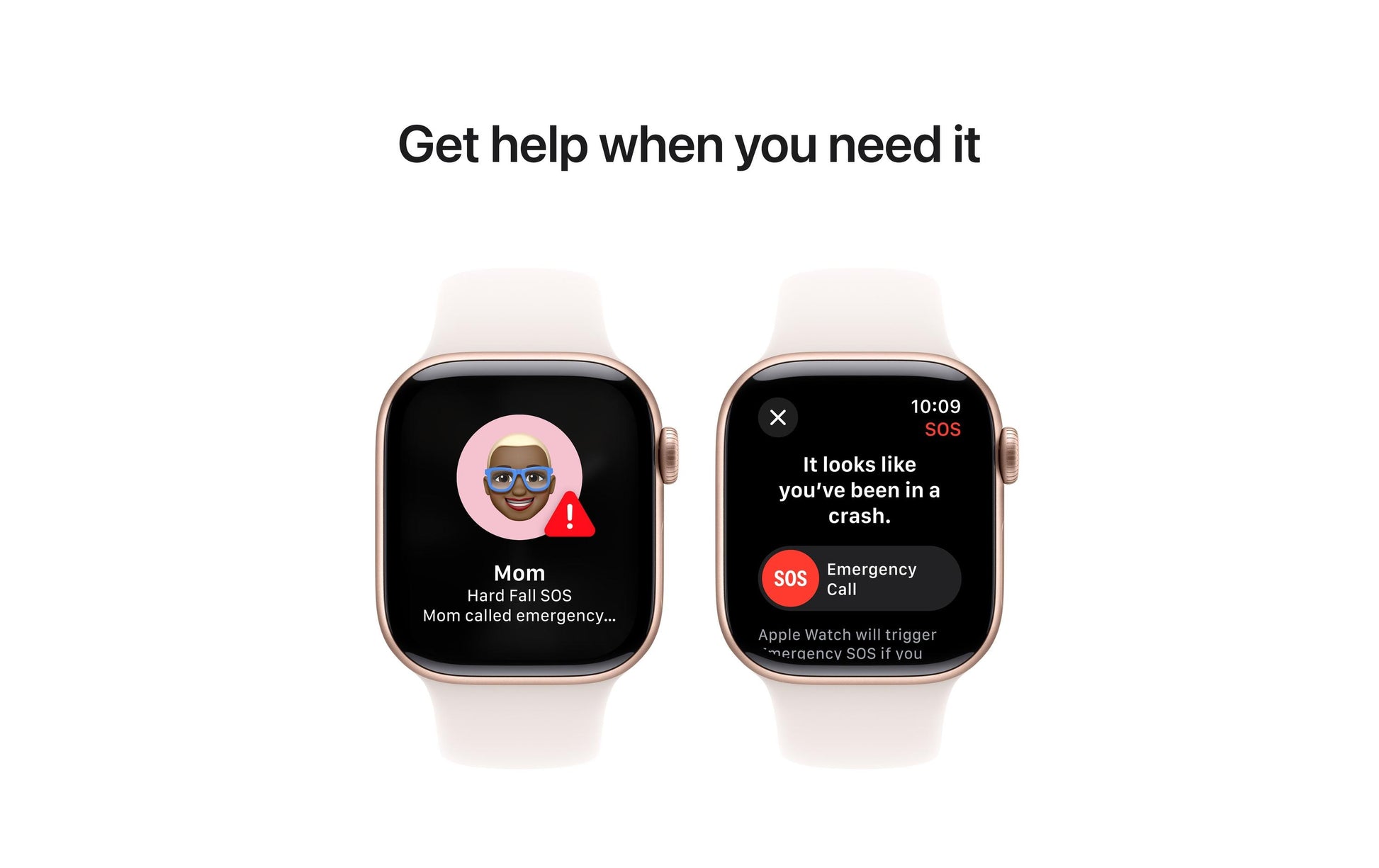 Apple Watch S10 – Smartwatch – 42 mm, GPS, OLED, 50 m, Roségold Aluminium, Light Blush, Bandgrösse S/M