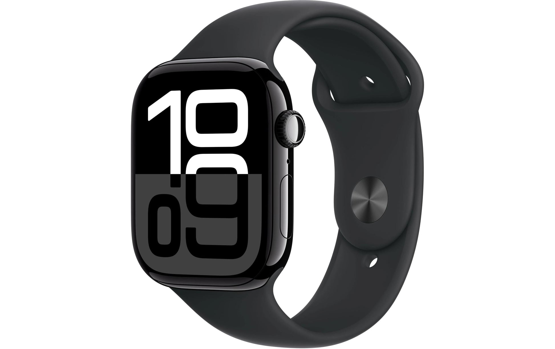 Apple Watch S10 – Smartwatch – 46 mm, GPS, OLED, 50 m, Jet Black Aluminium, Bandgrösse M/L