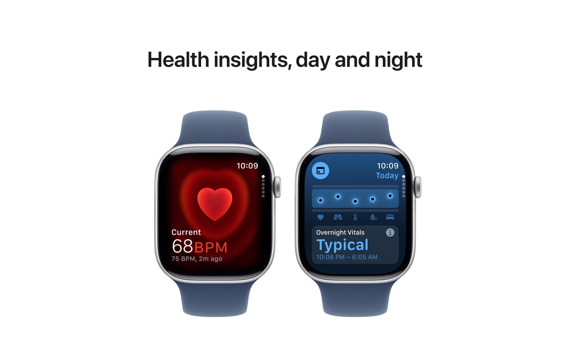 Apple Watch S10 – Smartwatch – 46 mm, LTE, OLED, 50 m, Silber (Aluminium), Denim Sportarmband (M/L)