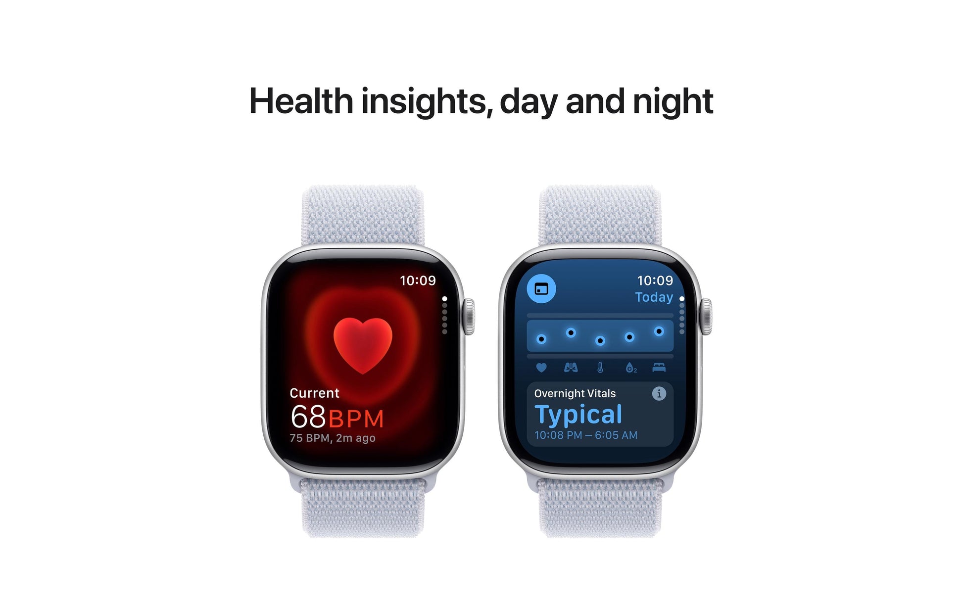 Apple Watch S10 – Smartwatch – 46 mm, LTE, OLED, 50 m, IP6X, Silber Aluminium, Blue Cloud Sport Loop