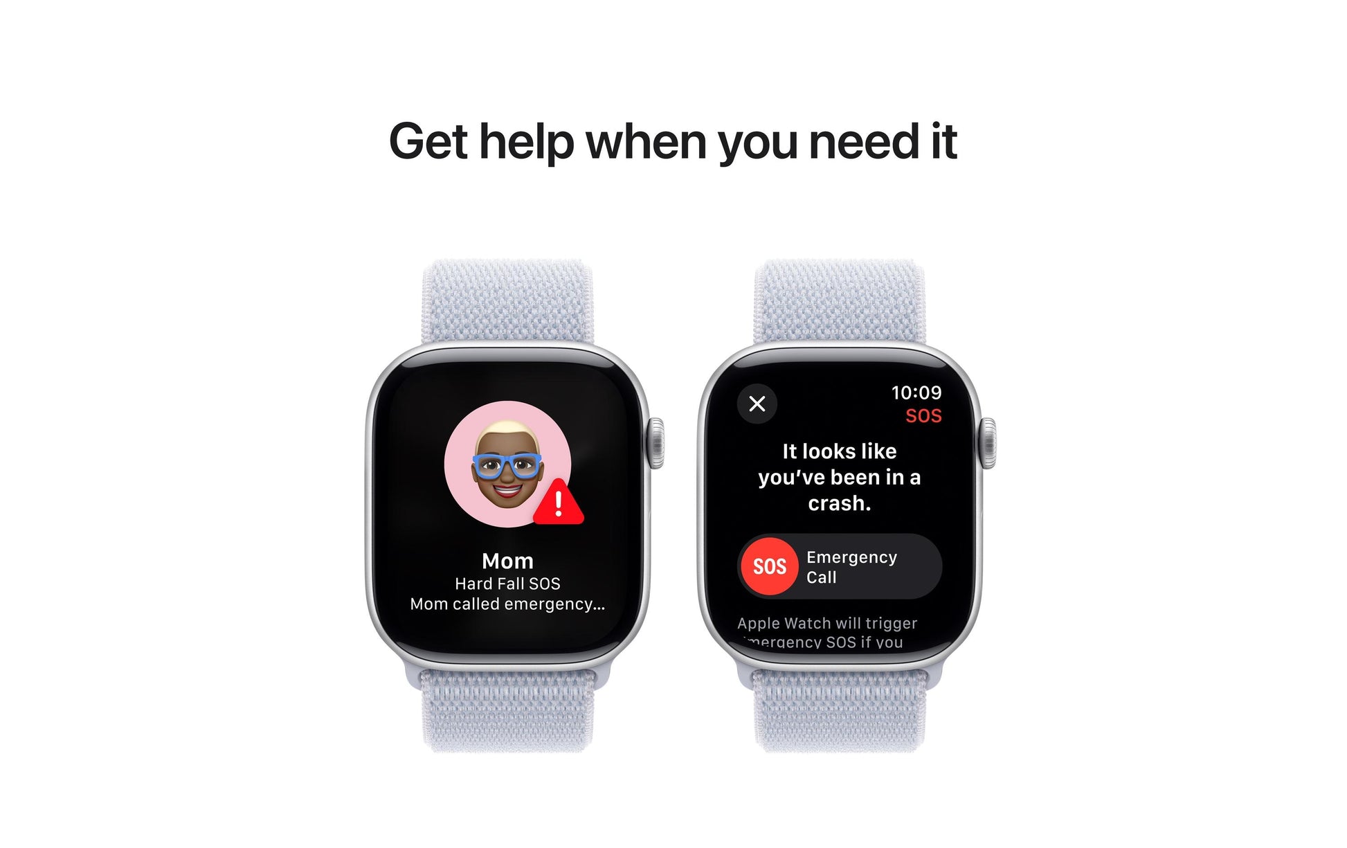 Apple Watch S10 – Smartwatch – 46 mm, LTE, OLED, 50 m, IP6X, Silber Aluminium, Blue Cloud Sport Loop