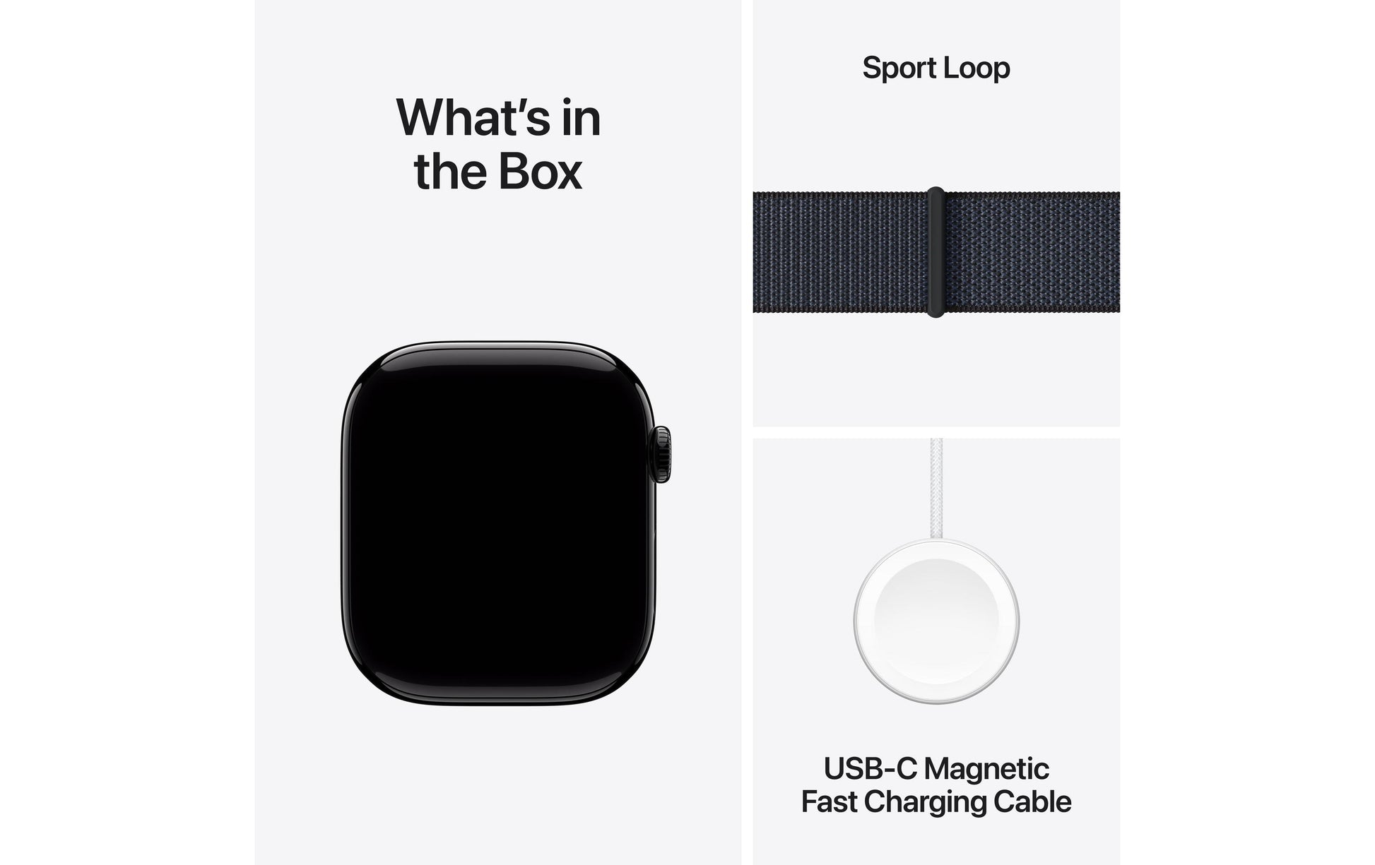 Apple Watch S10 – Smartwatch – 46 mm, GPS, AMOLED, 50 m, Jet Black, Ink Sport Loop