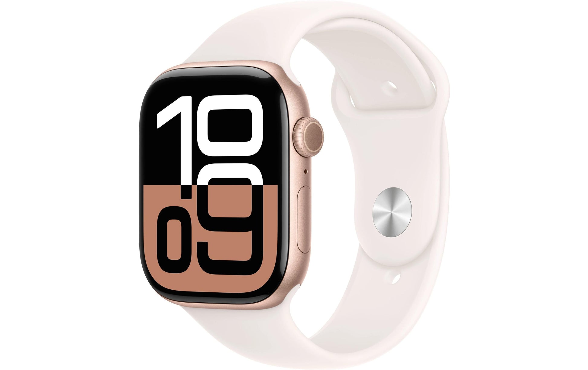 Apple Watch S10 – Smartwatch – 39 mm, LTE, 50 m, Roségold Aluminium, Light Blush Sportarmband M/L