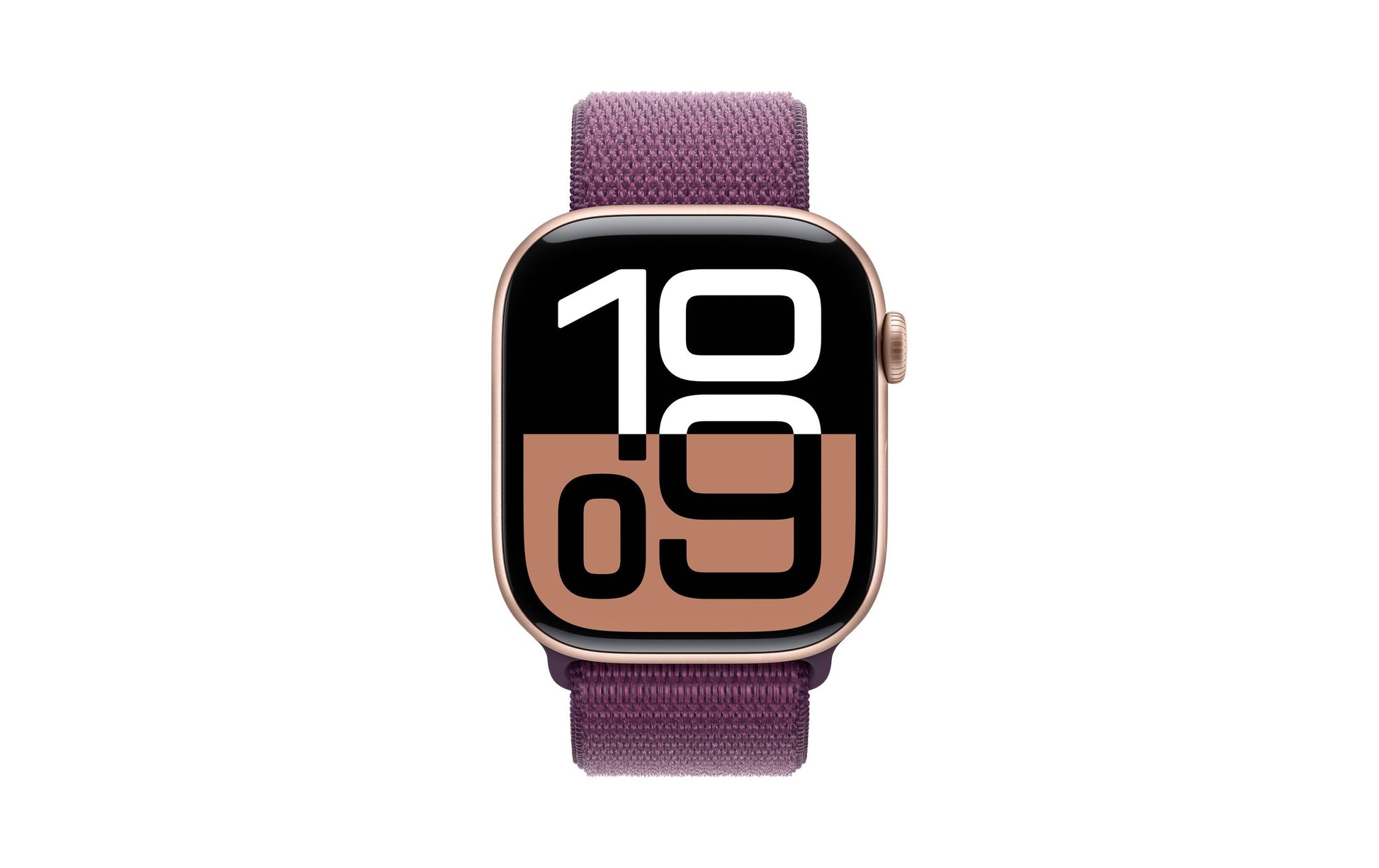 Apple Watch S10 – Smartwatch – 46 mm, LTE, OLED, 50 m, Roségold, Pflaume, Sport Loop