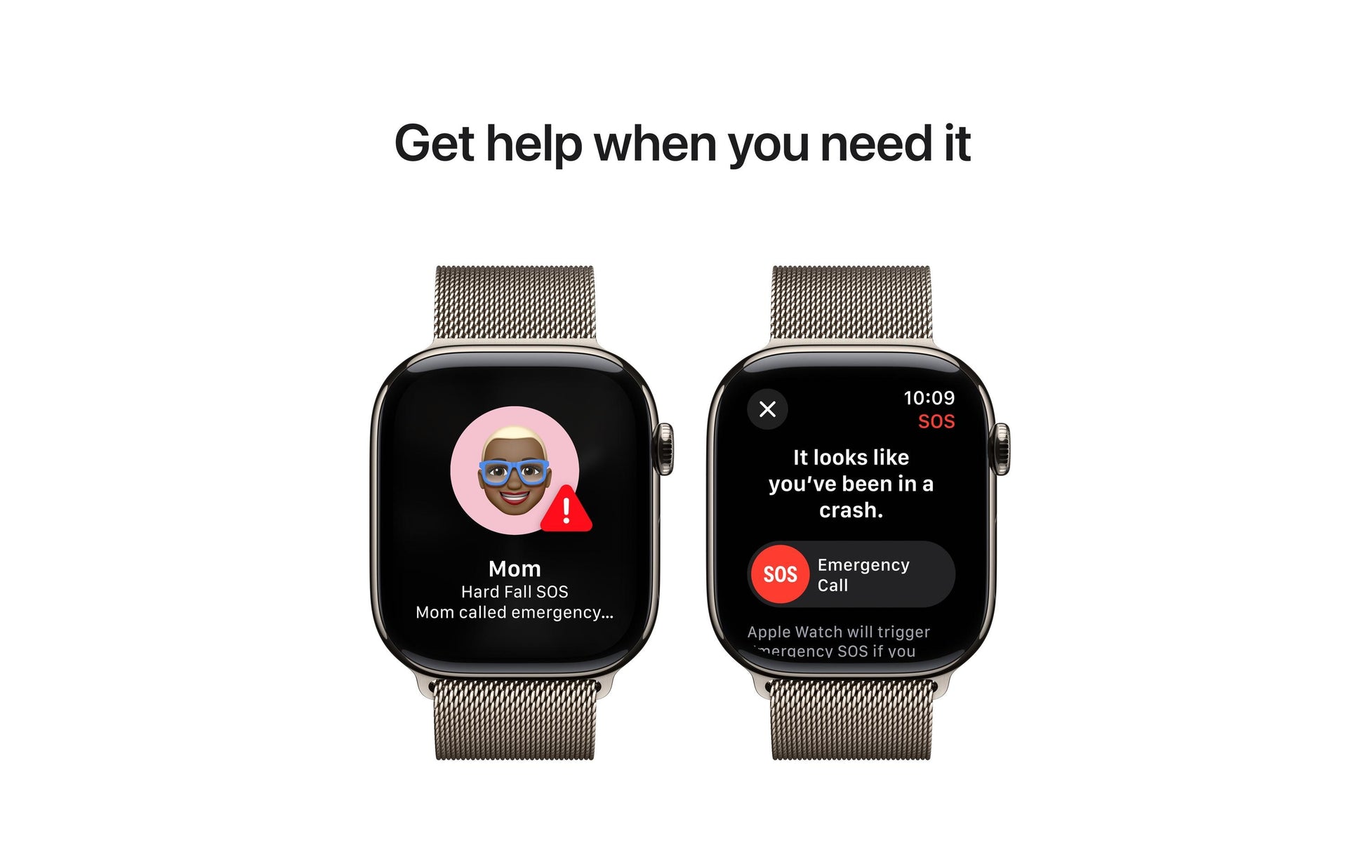 Apple Watch S10 – Smartwatch – 46 mm, LTE, OLED, IP6X, 50 m, Natürliches Titan, Mailänder Schlaufe (S/M)