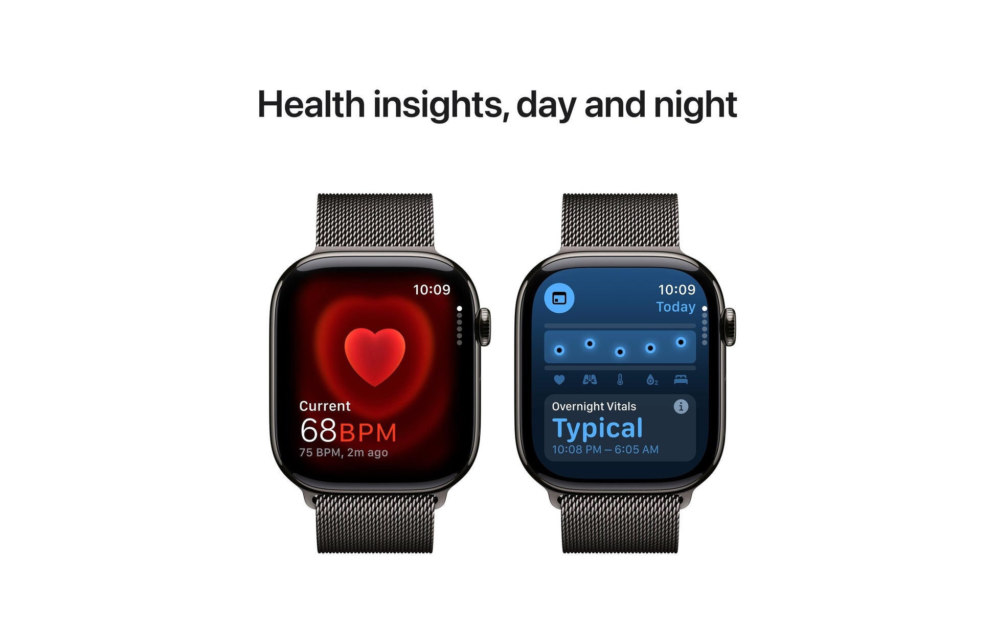 Apple Watch S10 Titan – Smartwatch – 46 mm, LTE, OLED, 50 m, Slate, M/L, Milanese Loop