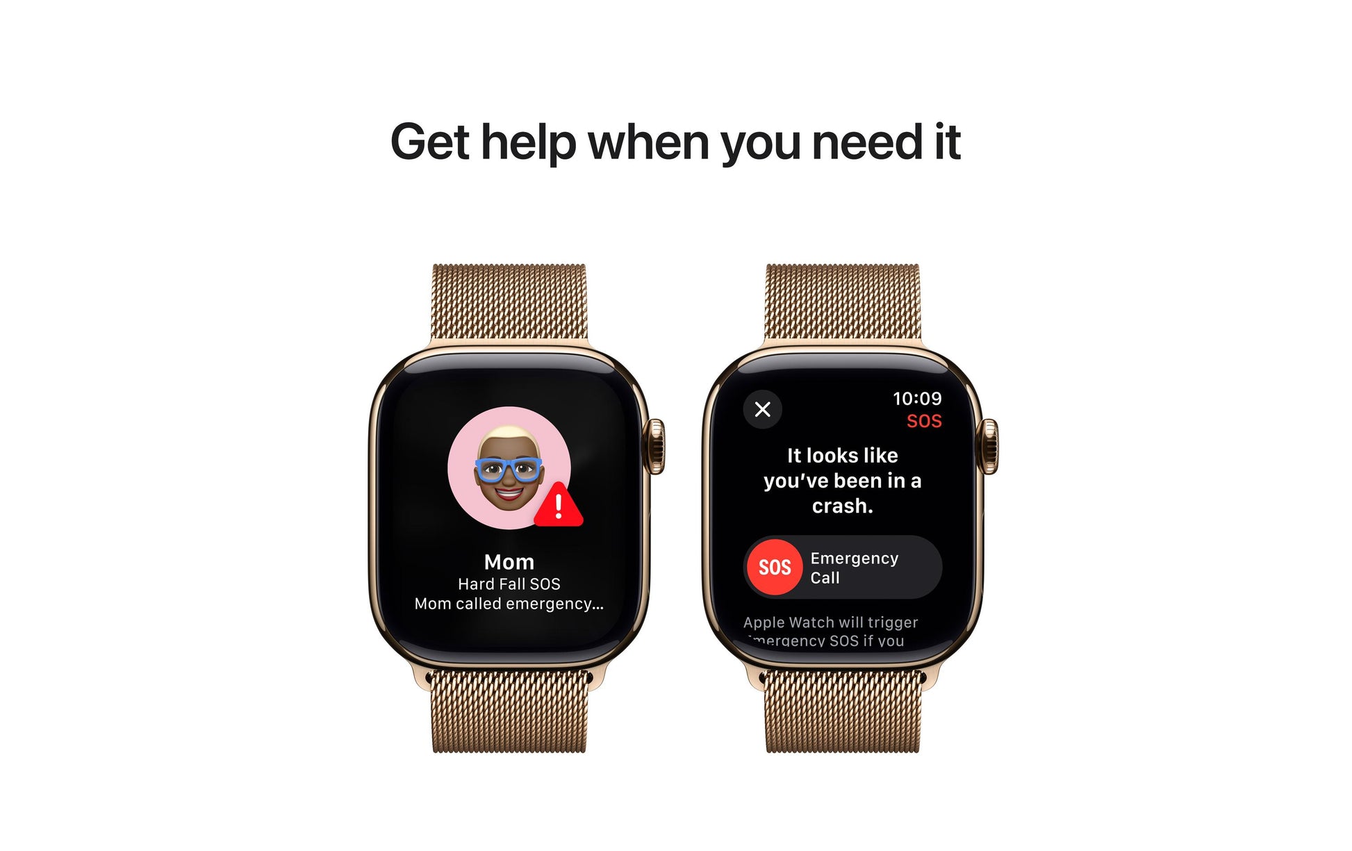 Apple Watch S10 – Smartwatch – 42 mm, LTE, OLED, 50 m, Gold, Titan, Milanese Loop