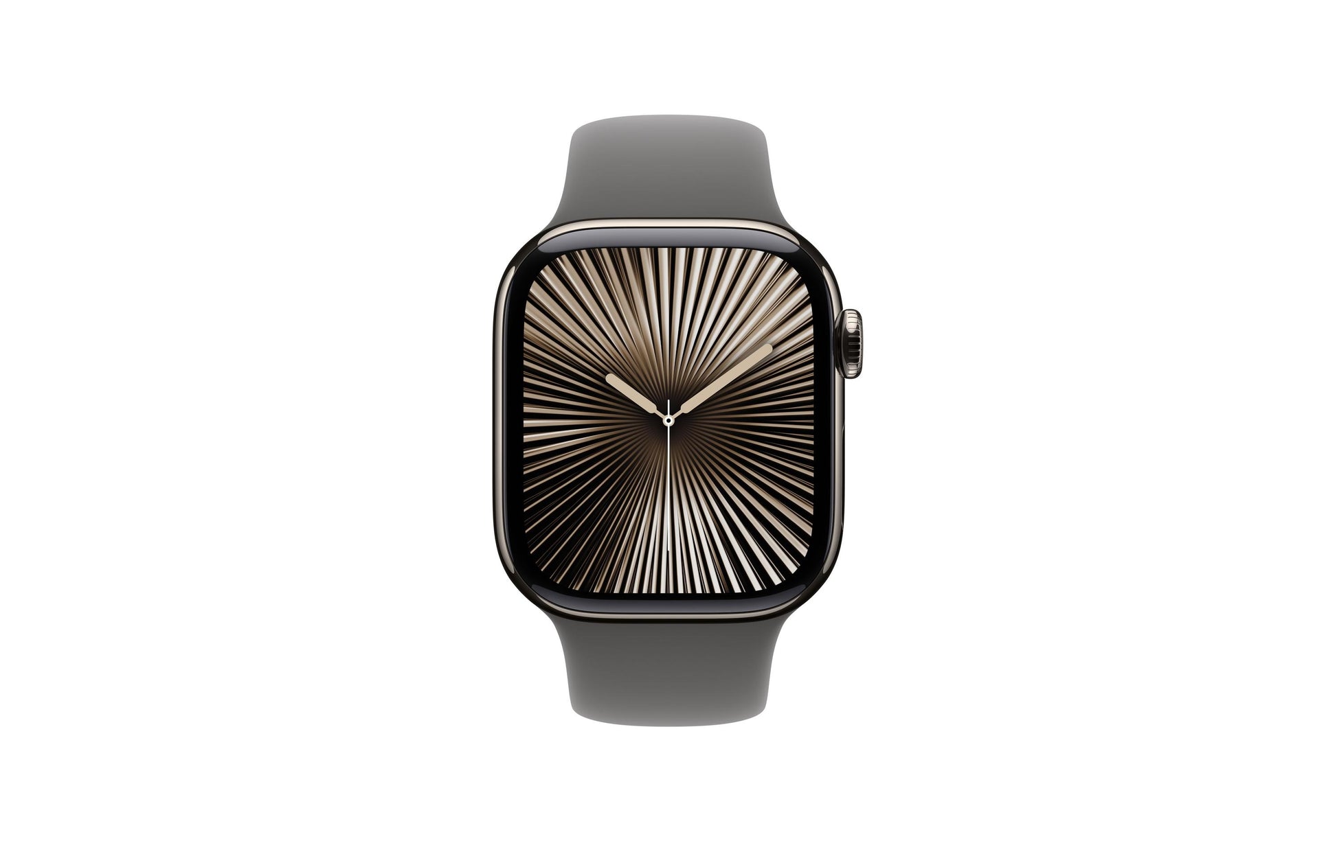 Apple Watch S10 – Smartwatch – 42 mm, LTE, OLED, 50 m, Natural Titanium, Stone Grey Sportarmband