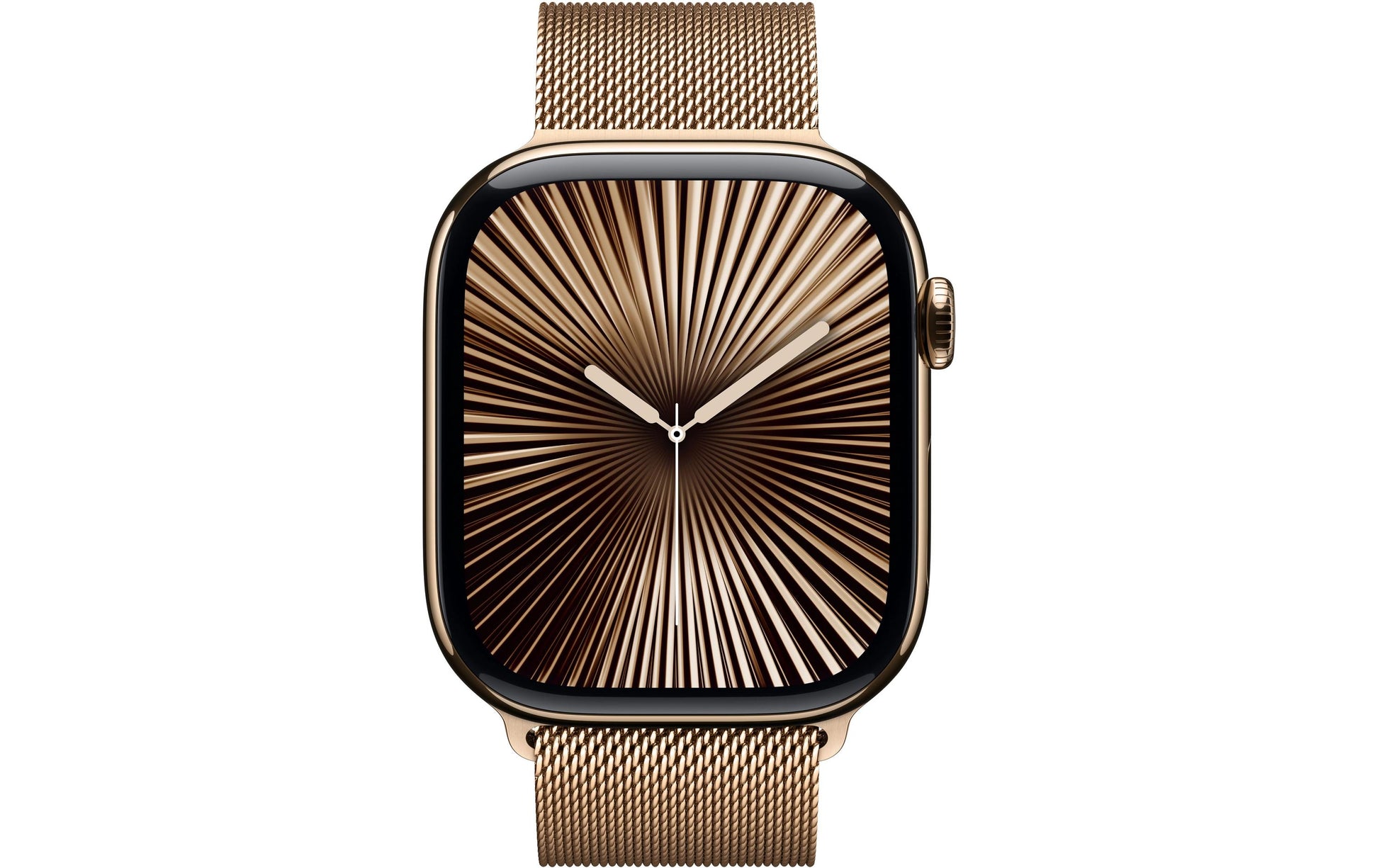 Apple Watch S10 – Smartwatch – 39 mm, LTE, OLED, 50 m, IP6X, Gold/Roségold, Bandgrösse M/L, Milanese Loop