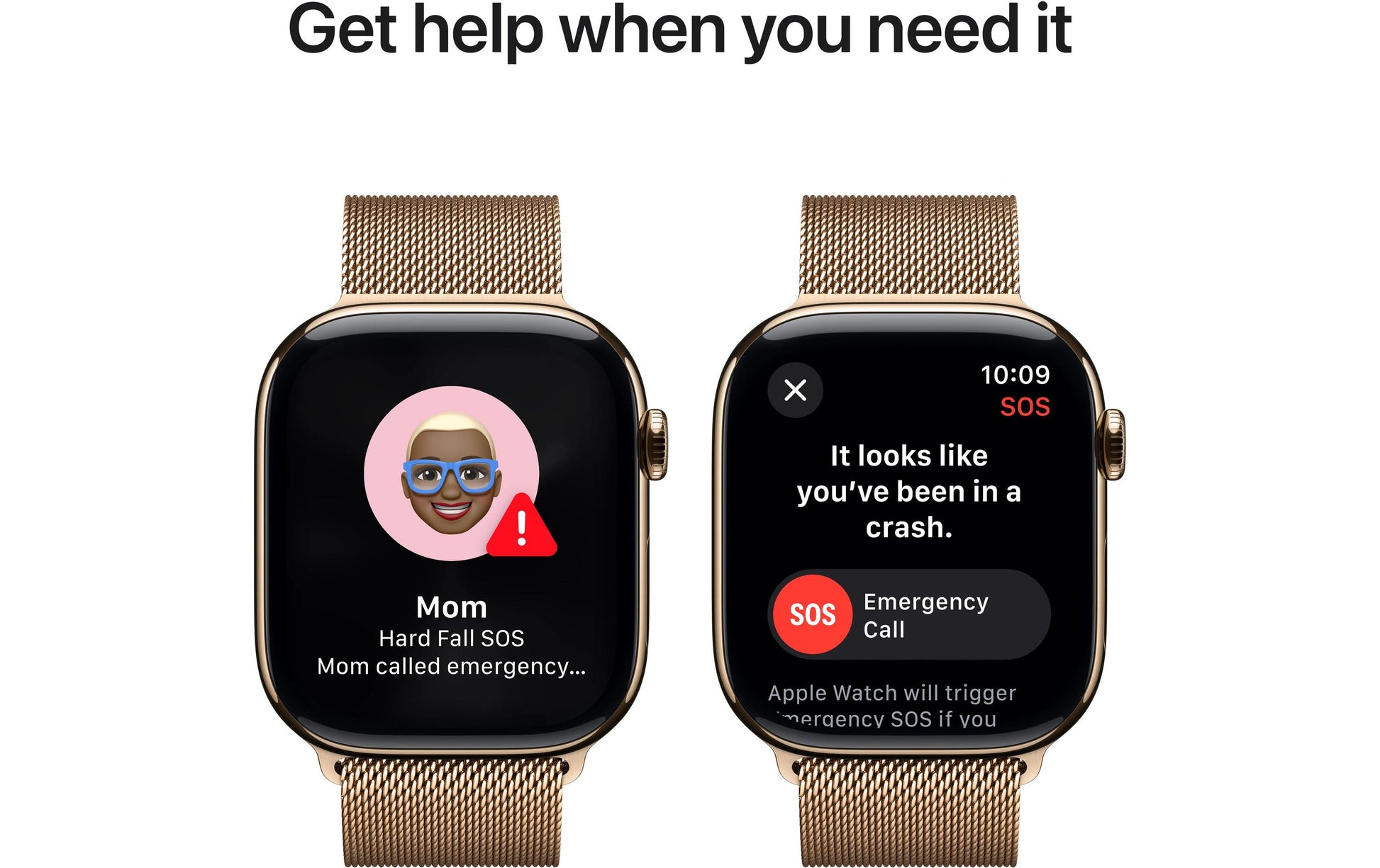 Apple Watch S10 – Smartwatch – 39 mm, LTE, OLED, 50 m, IP6X, Gold/Roségold, Bandgrösse M/L, Milanese Loop