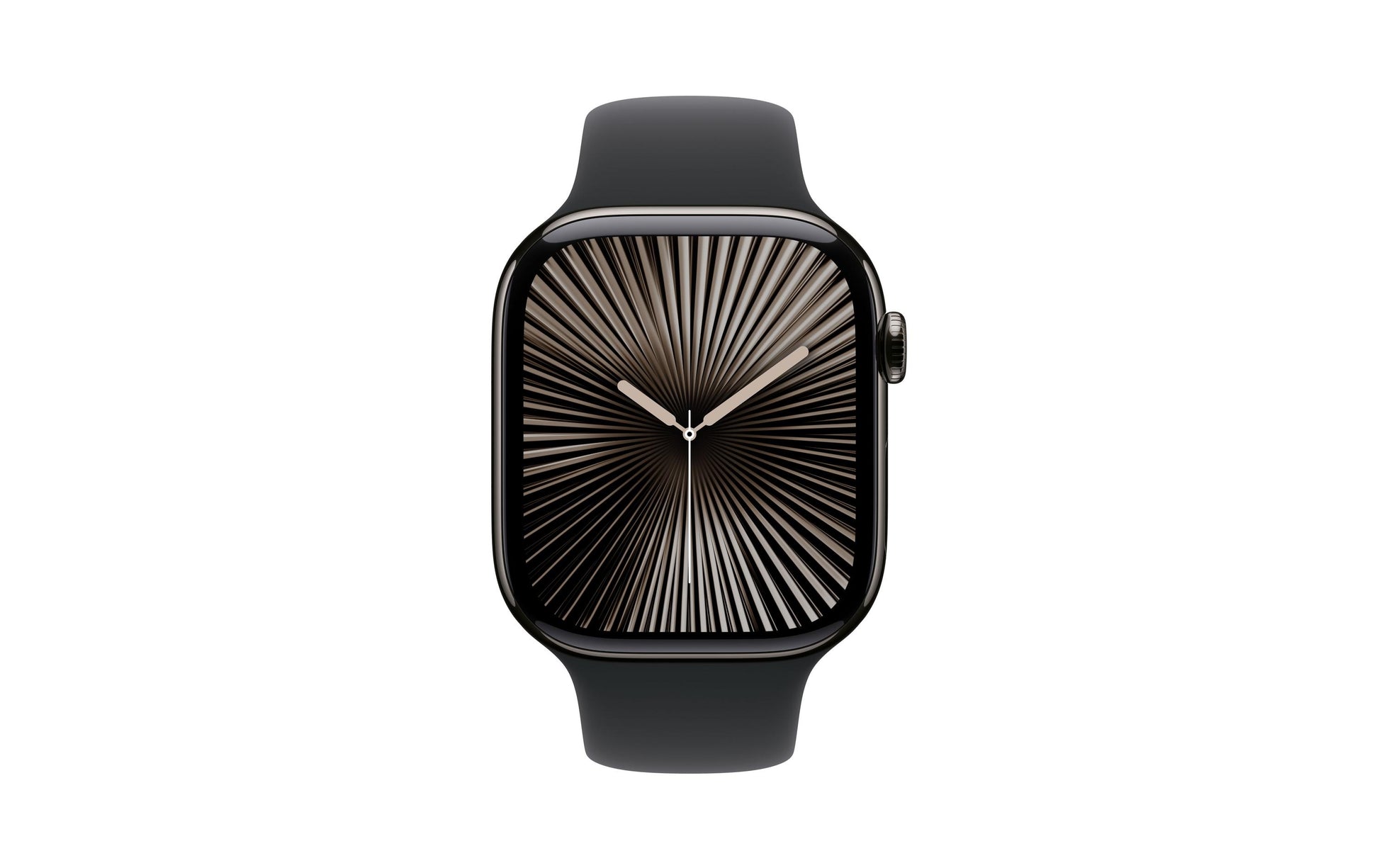 Apple Watch S10 – Smartwatch – 46 mm, LTE, OLED, 50 m, Slate Titanium, Schwarz, Band S/M, Sportarmband