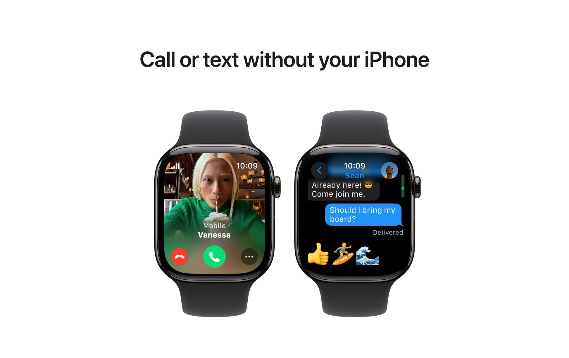 Apple Watch S10 – Smartwatch – 46 mm, LTE, OLED, 50 m, Slate Titanium, Schwarz, Band S/M, Sportarmband