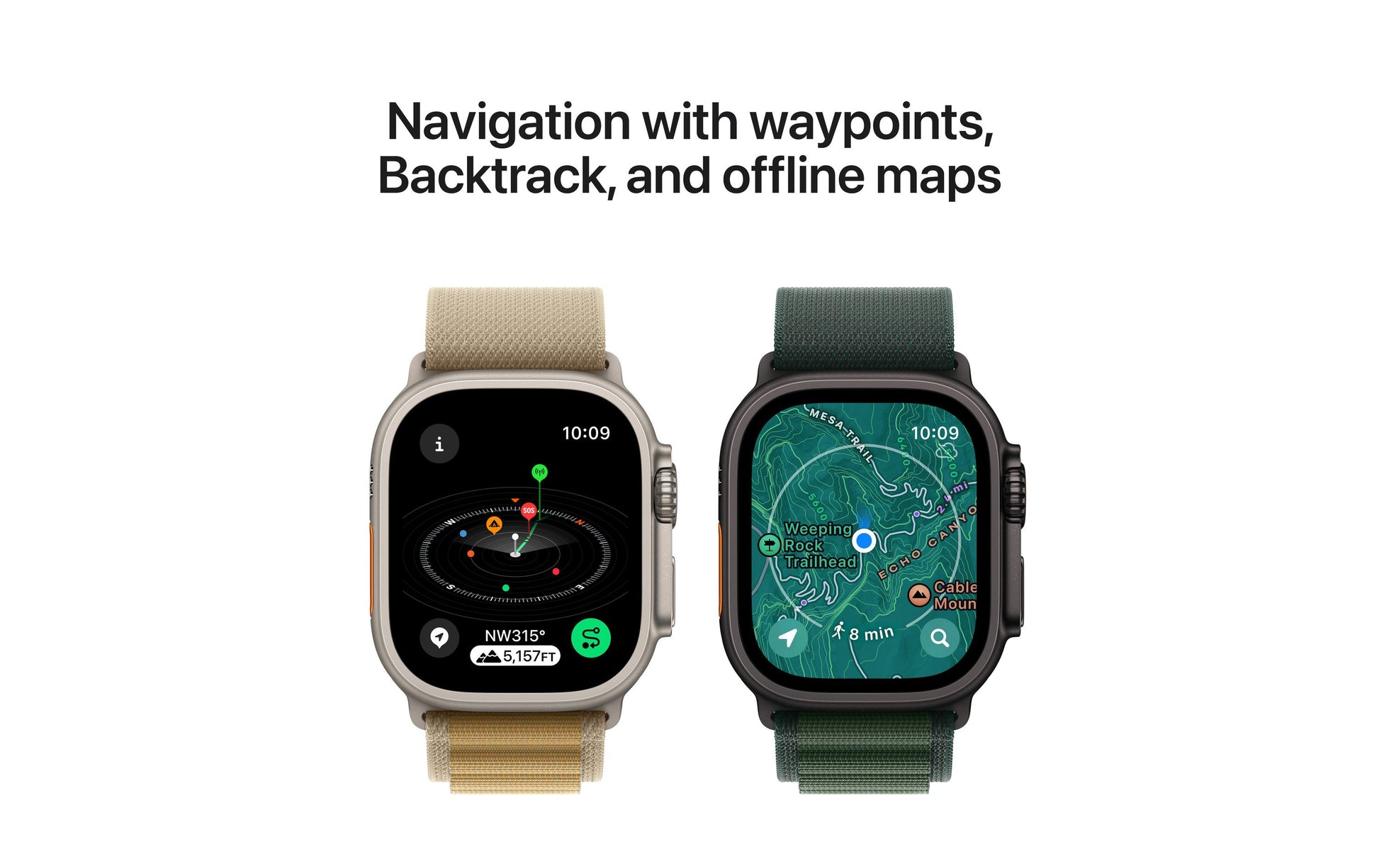 Apple Watch Ultra 2 (2024) – Smartwatch – 44 mm, GPS, OLED, Saphirglas, 100 m, Schwarz Titan