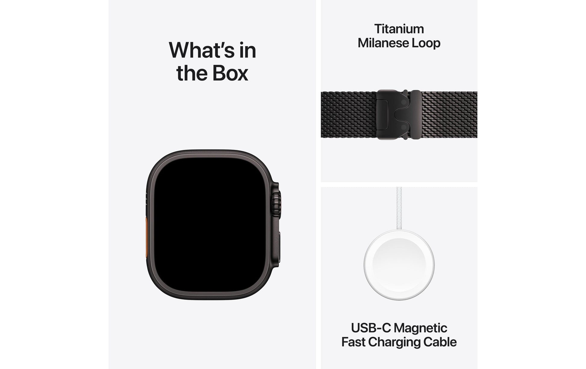 Apple Watch Ultra 2 (2024) – Smartwatch – 44 mm, GPS, OLED, Saphirglas, 100 m, Schwarz Titan