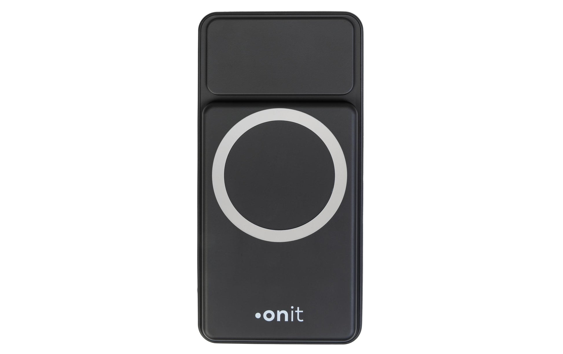 ONIT Powerbank 10000 mAh, PD 20 W, Kabelloses Laden, Solarpanel 10,8 W, Schwarz