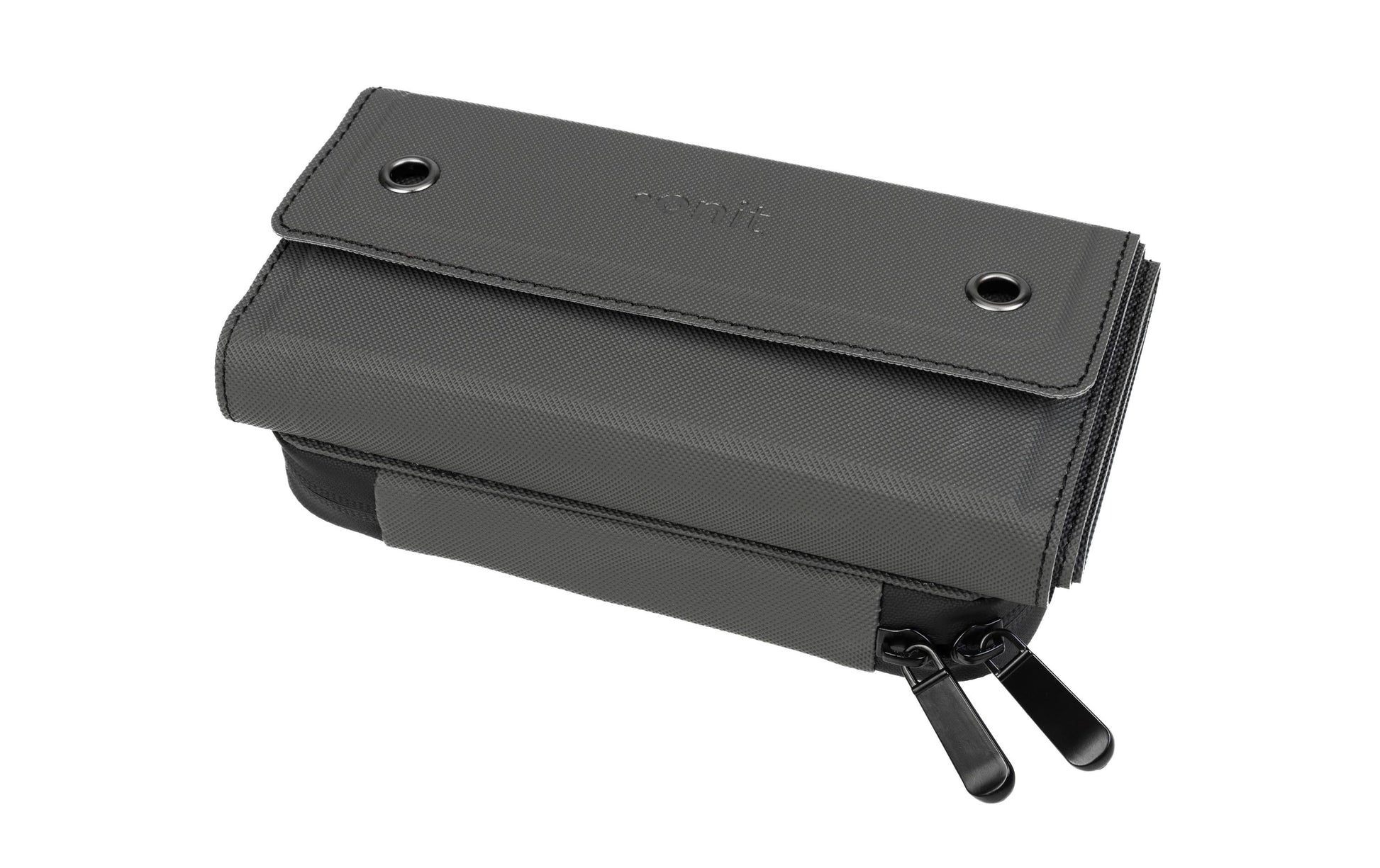 ONIT Powerbank 10000 mAh, PD 20 W, Kabelloses Laden, Solarpanel 10,8 W, Schwarz