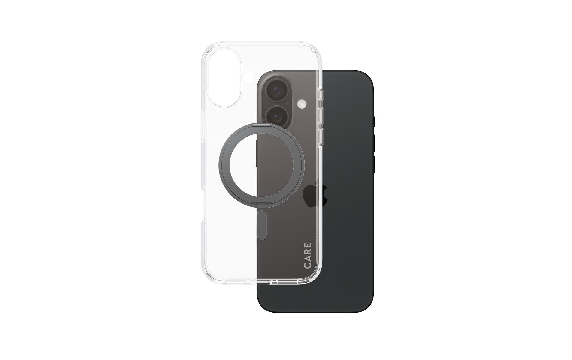 PanzerGlass Backcover CARE – für Apple iPhone 16 Plus – schwarz – MagSafe-kompatibel