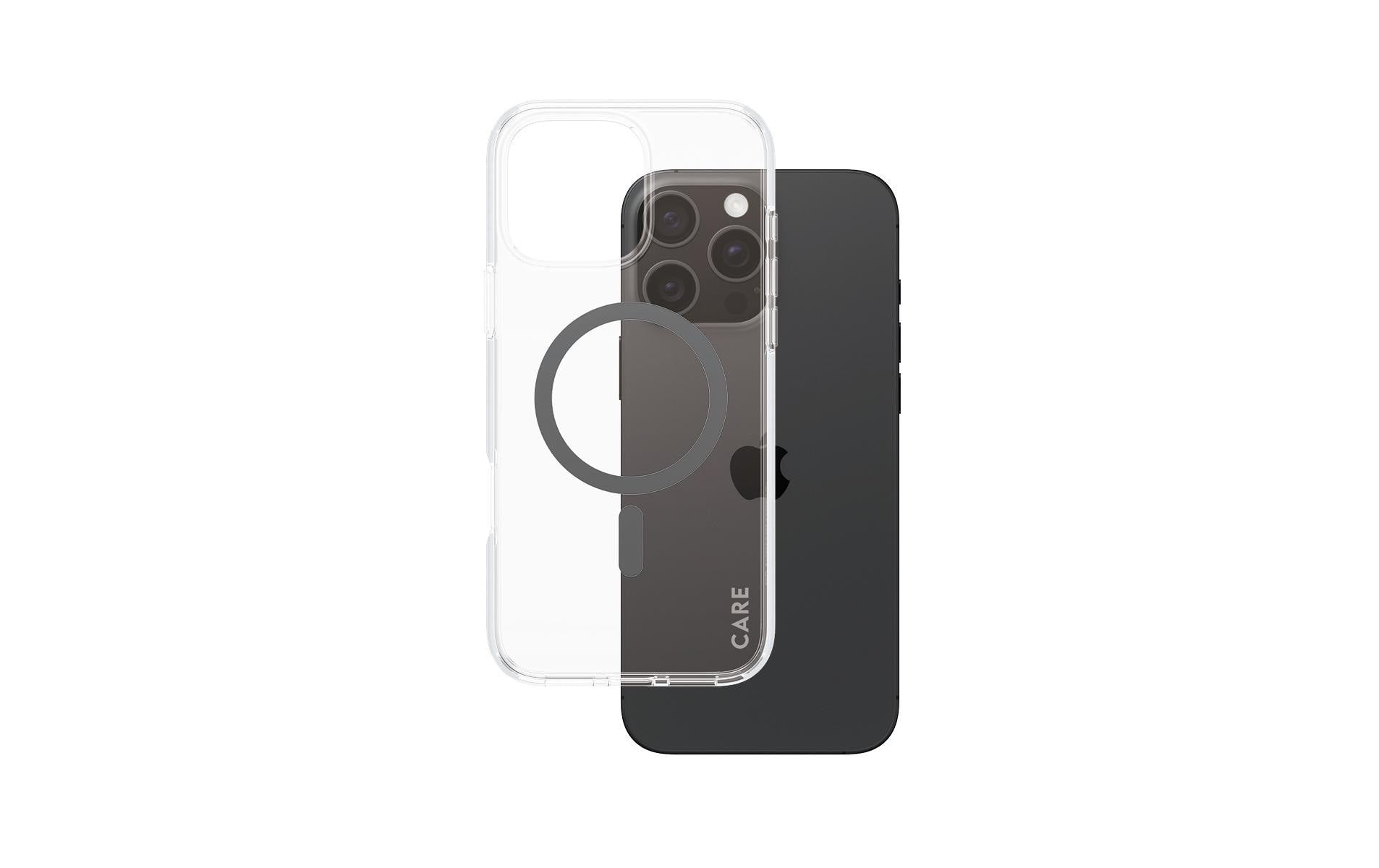 PanzerGlass CARE Flagship Backcover – für Apple iPhone 16 Pro Max, Kunststoff, Schwarz, bis 4,8 m Sturzsicher