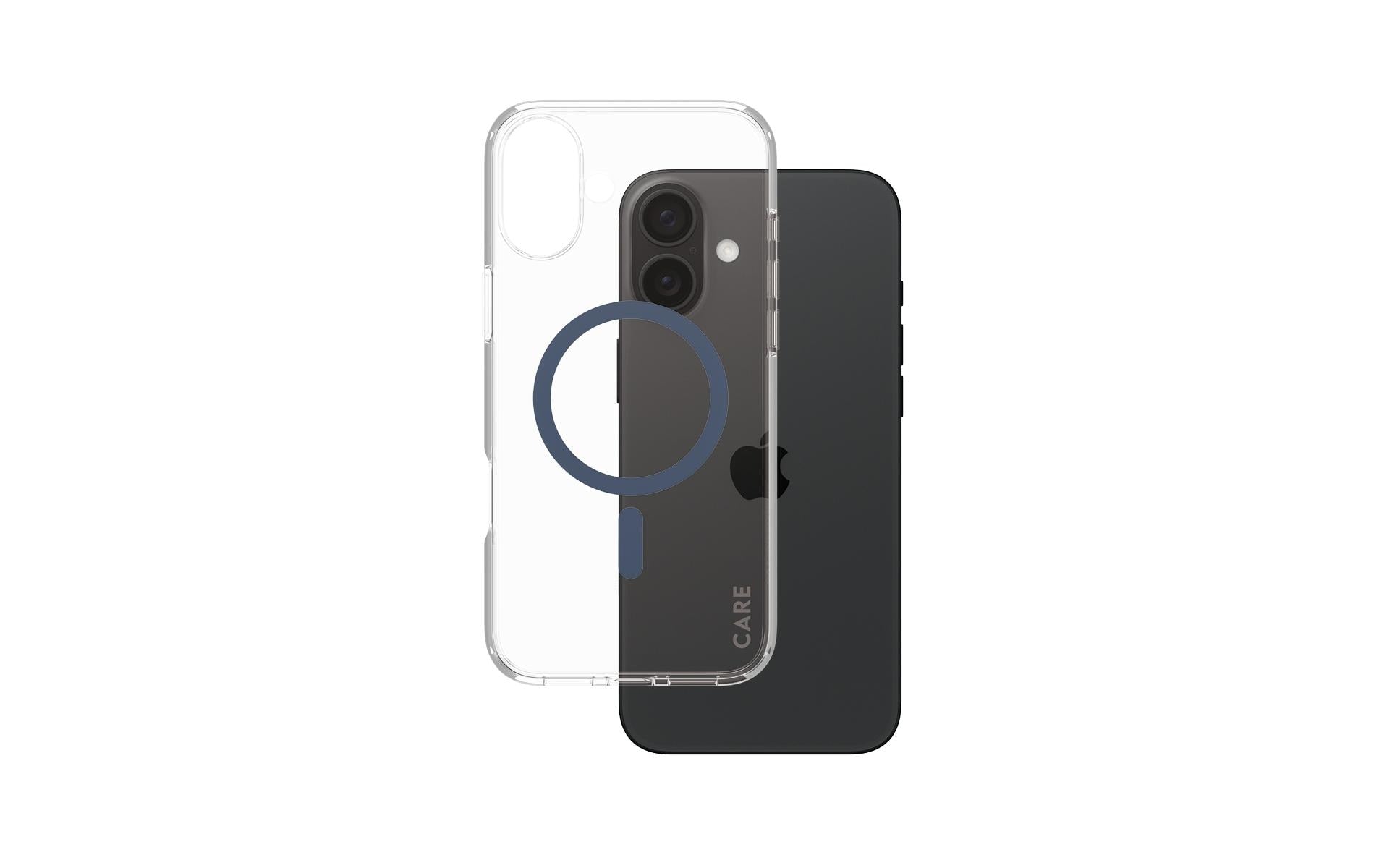 PanzerGlass Backcover CARE Flagship – für Apple iPhone 16 Plus – blau – MagSafe-kompatibel, stossdämpfend