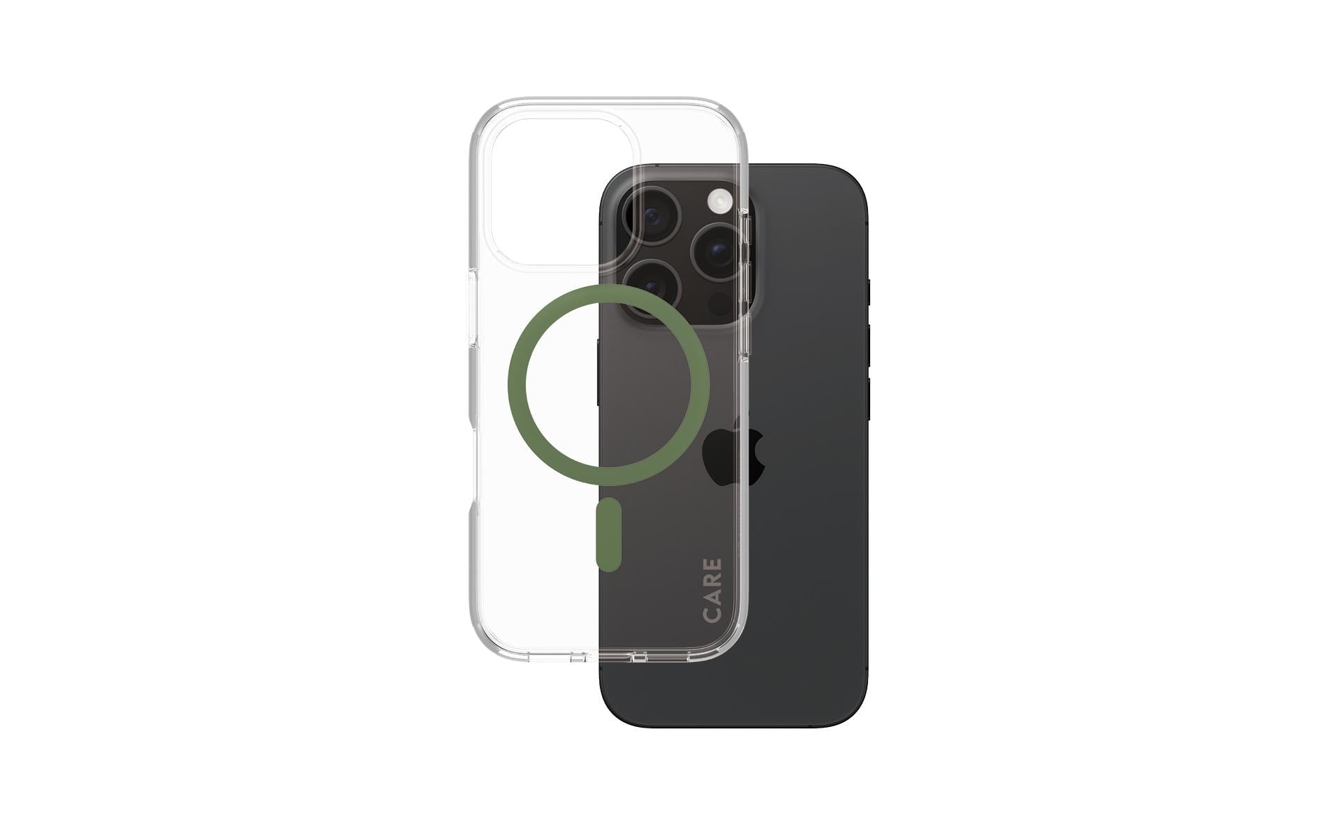 PanzerGlass Backcover Flagship – für Apple iPhone 16 Pro – grün – Recycling-Kunststoff – MagSafe-kompatibel