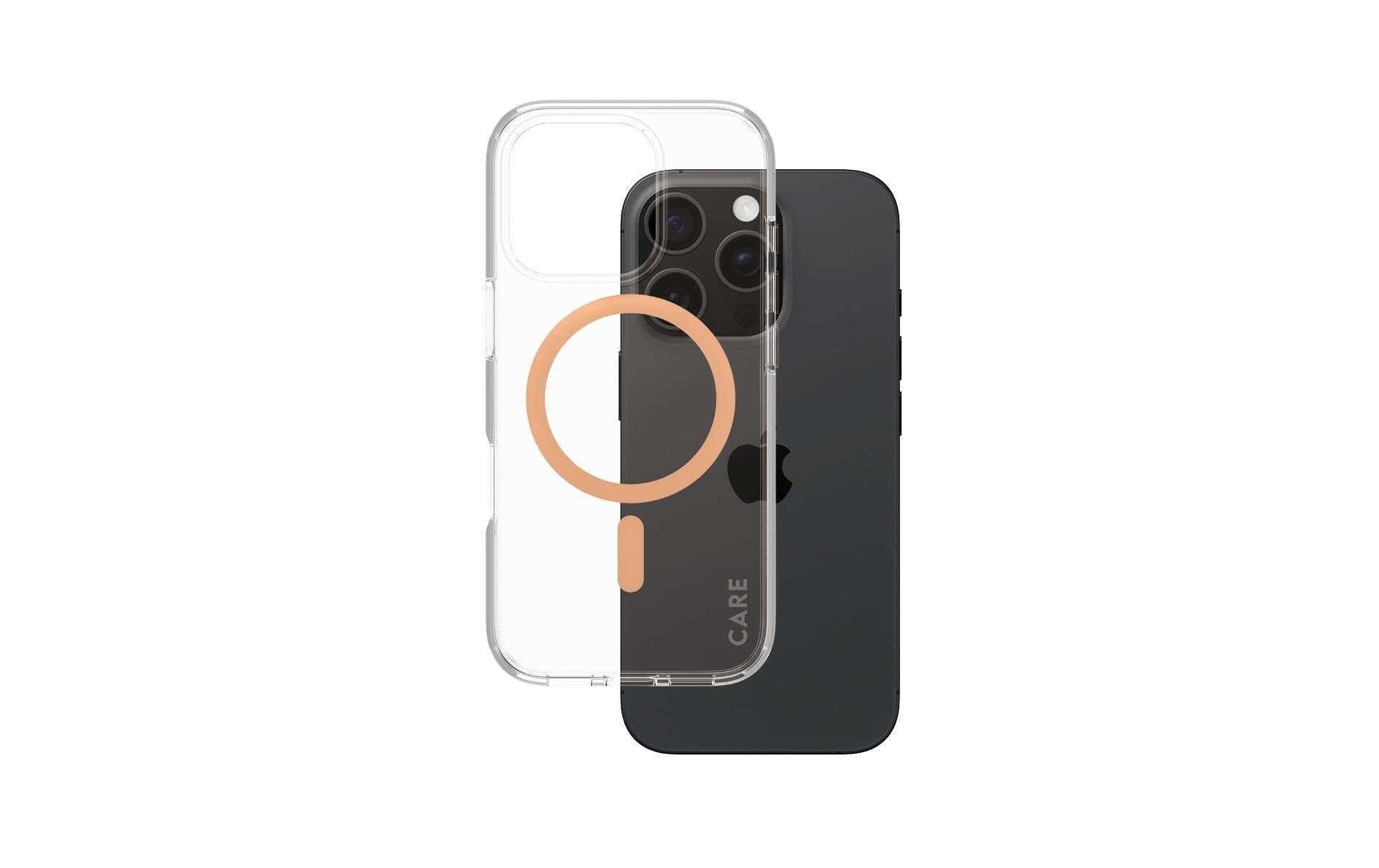 PanzerGlass Backcover – für Apple iPhone 16 Pro – Peachy – Recycling-Kunststoff – MagSafe-kompatibel