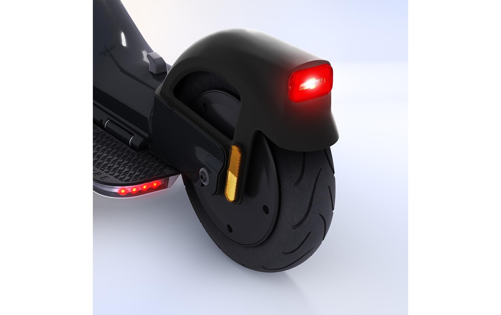 Pure electric Advance – E-Scooter – 500 W, 20 km/h, Reichweite bis 40 km, 345,6 Wh, schwarz matt