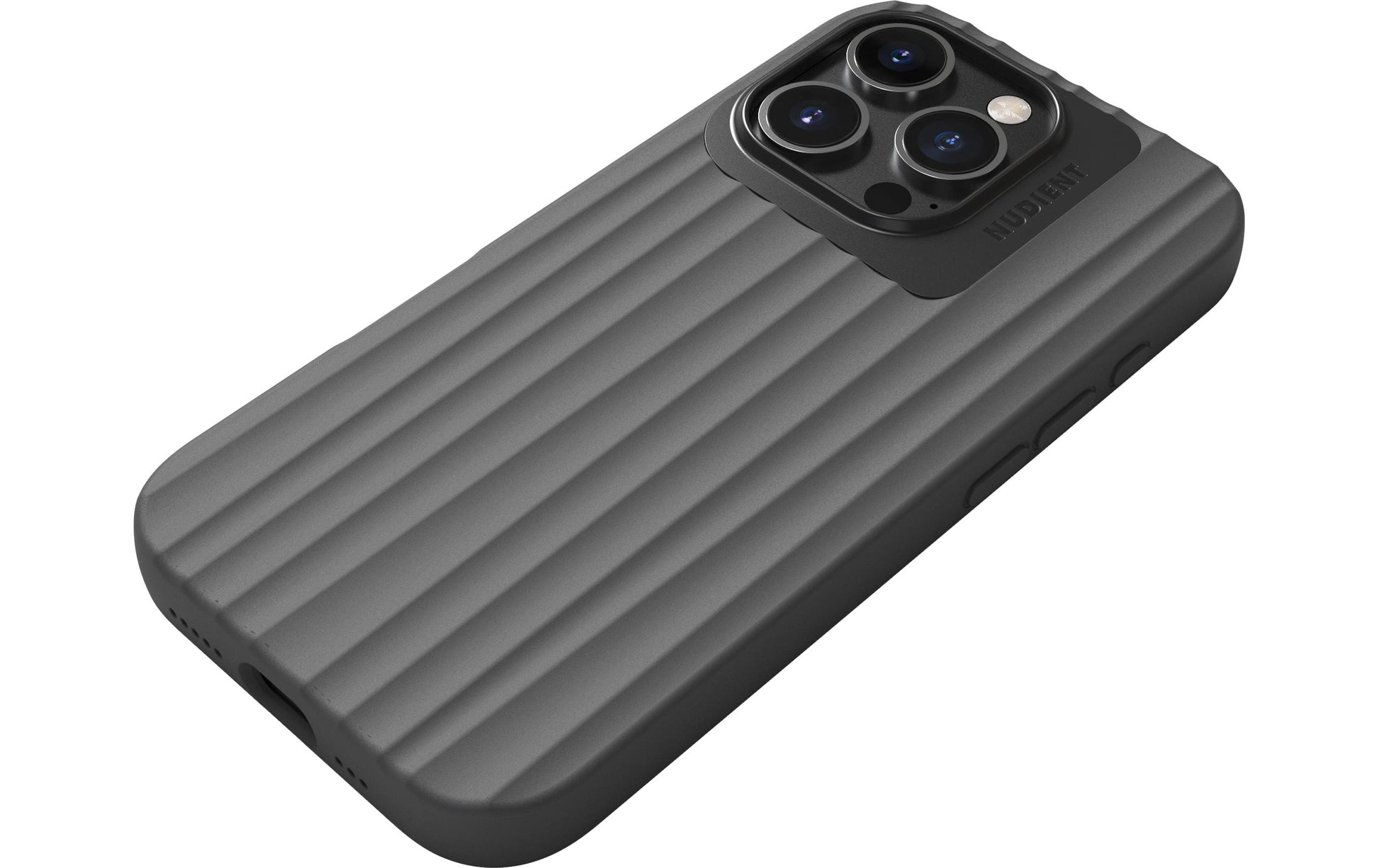 Nudient – Backcover – für Apple iPhone 16 Pro – schwarz – MagSafe-kompatibel