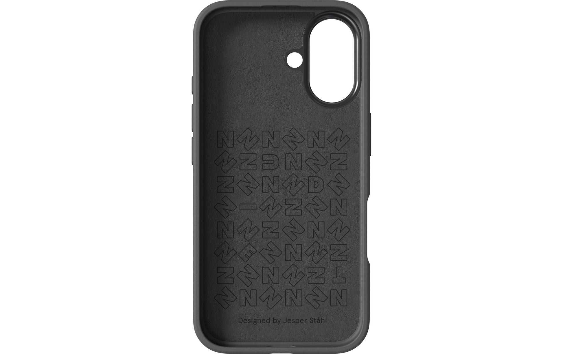 Nudient – Backcover Bold – für Apple iPhone 16 – schwarz – MagSafe-kompatibel