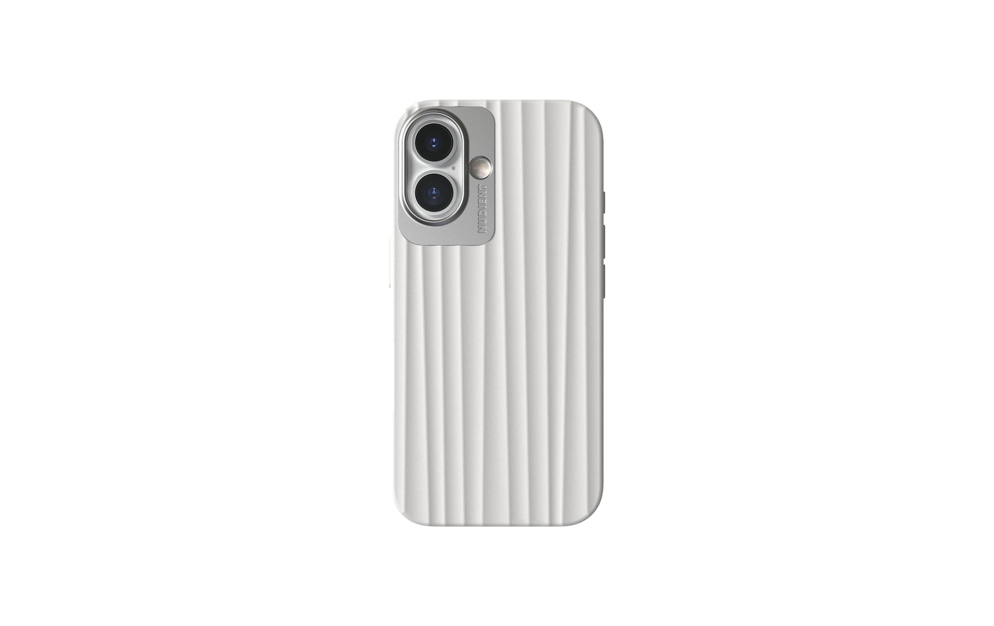Nudient – Backcover – für Apple iPhone 16 – weiss – MagSafe-kompatibel