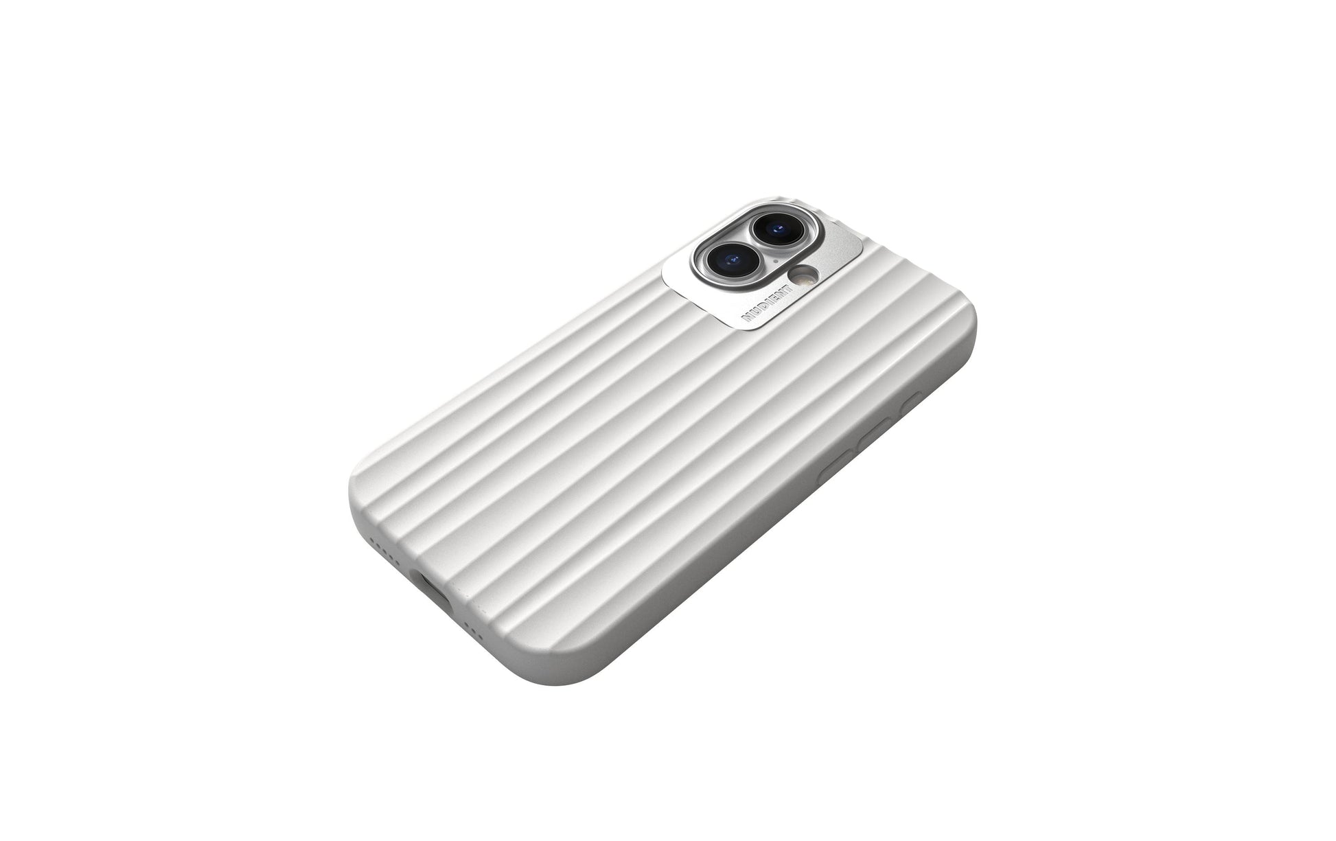 Nudient – Backcover – für Apple iPhone 16 – weiss – MagSafe-kompatibel