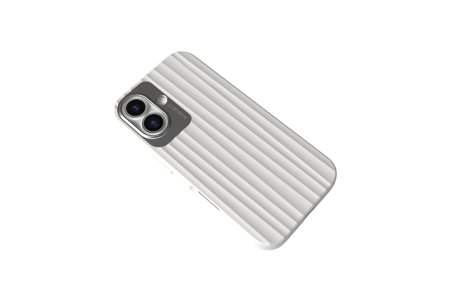 Nudient – Backcover – für Apple iPhone 16 – weiss – MagSafe-kompatibel