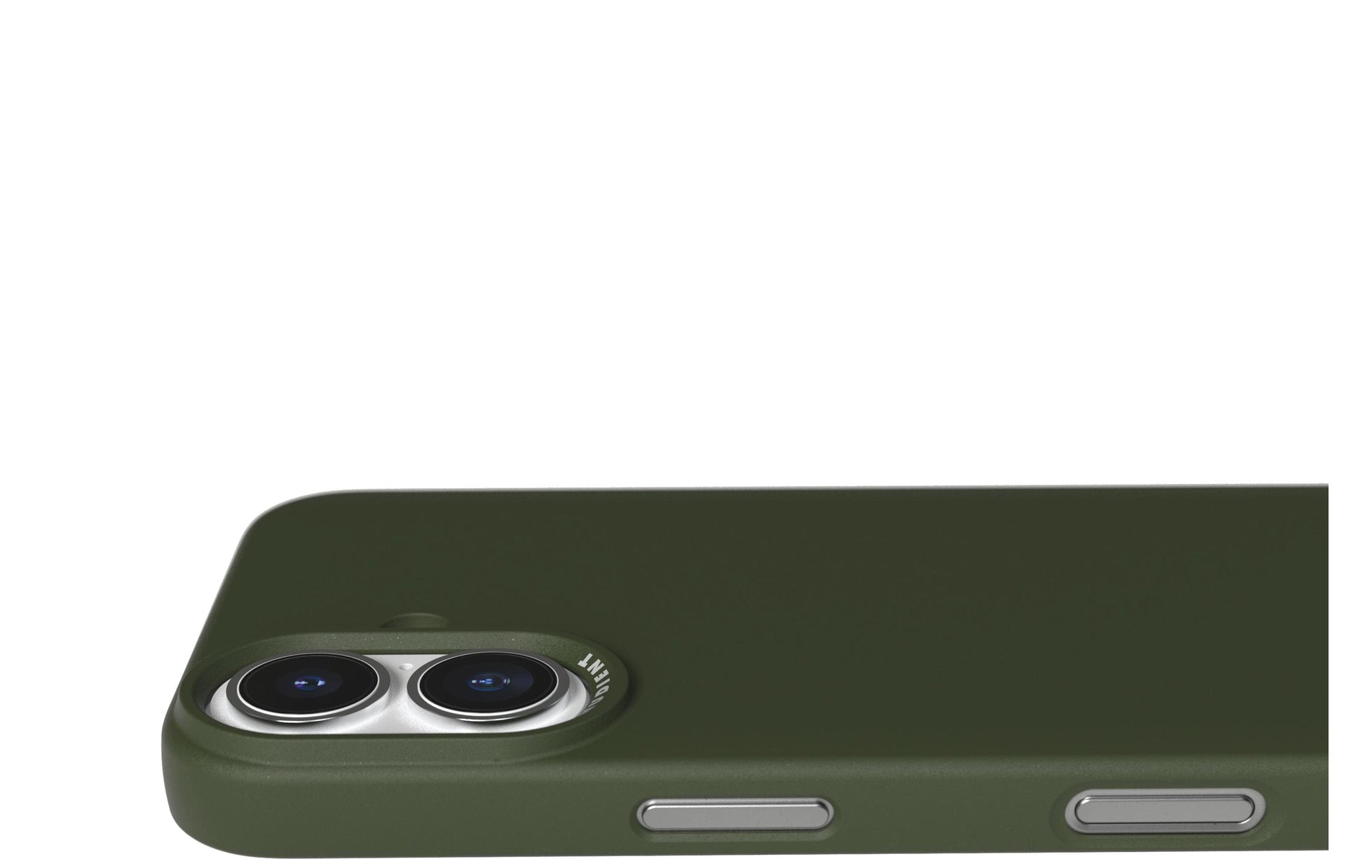 Nudient Thin Backcover – für Apple iPhone 16, MagSafe, Recycling-Kunststoff, Pine Green