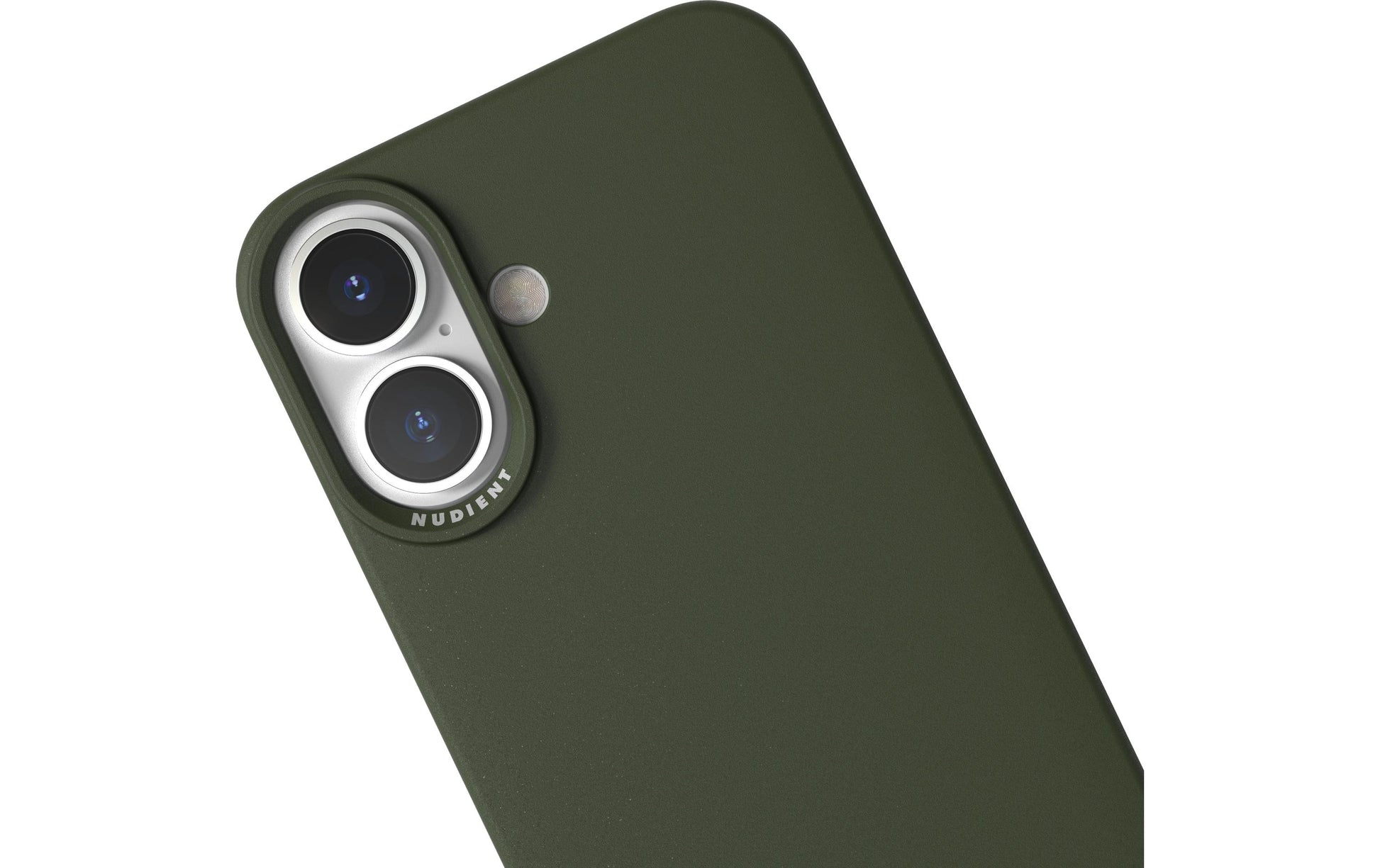 Nudient Thin Backcover – für Apple iPhone 16, MagSafe, Recycling-Kunststoff, Pine Green