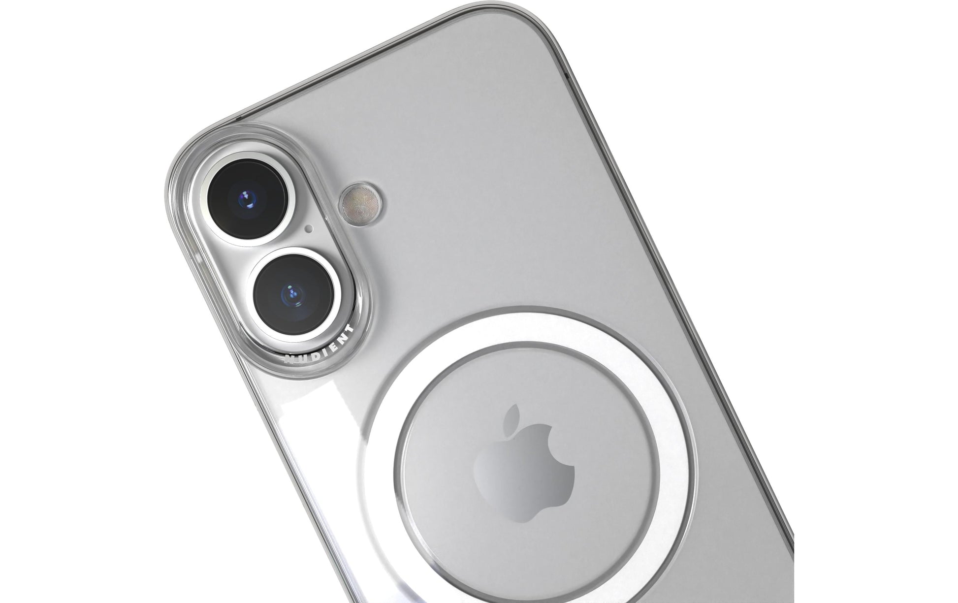 NUDIENT Thin Backcover – für Apple iPhone 16, MagSafe, Kunststoff, Transparent