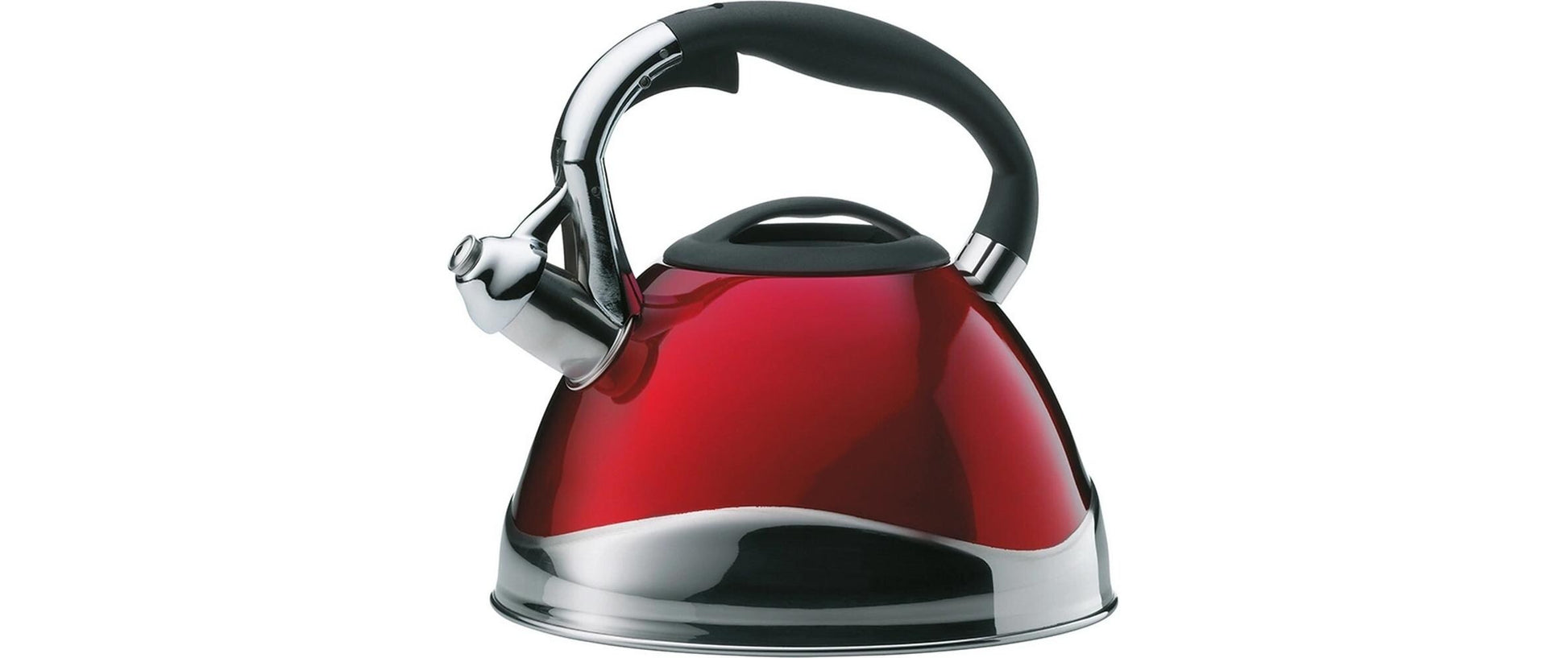 Kela Teekanne, 3,0 l, Edelstahl, rot, für Gas